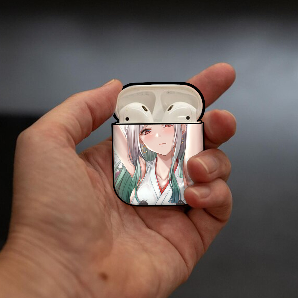 ワンピース ONE PIECE AirPods 第2世代保護ケース ハードシェル ブラック 耐衝撃・防指紋・カラビナ付き