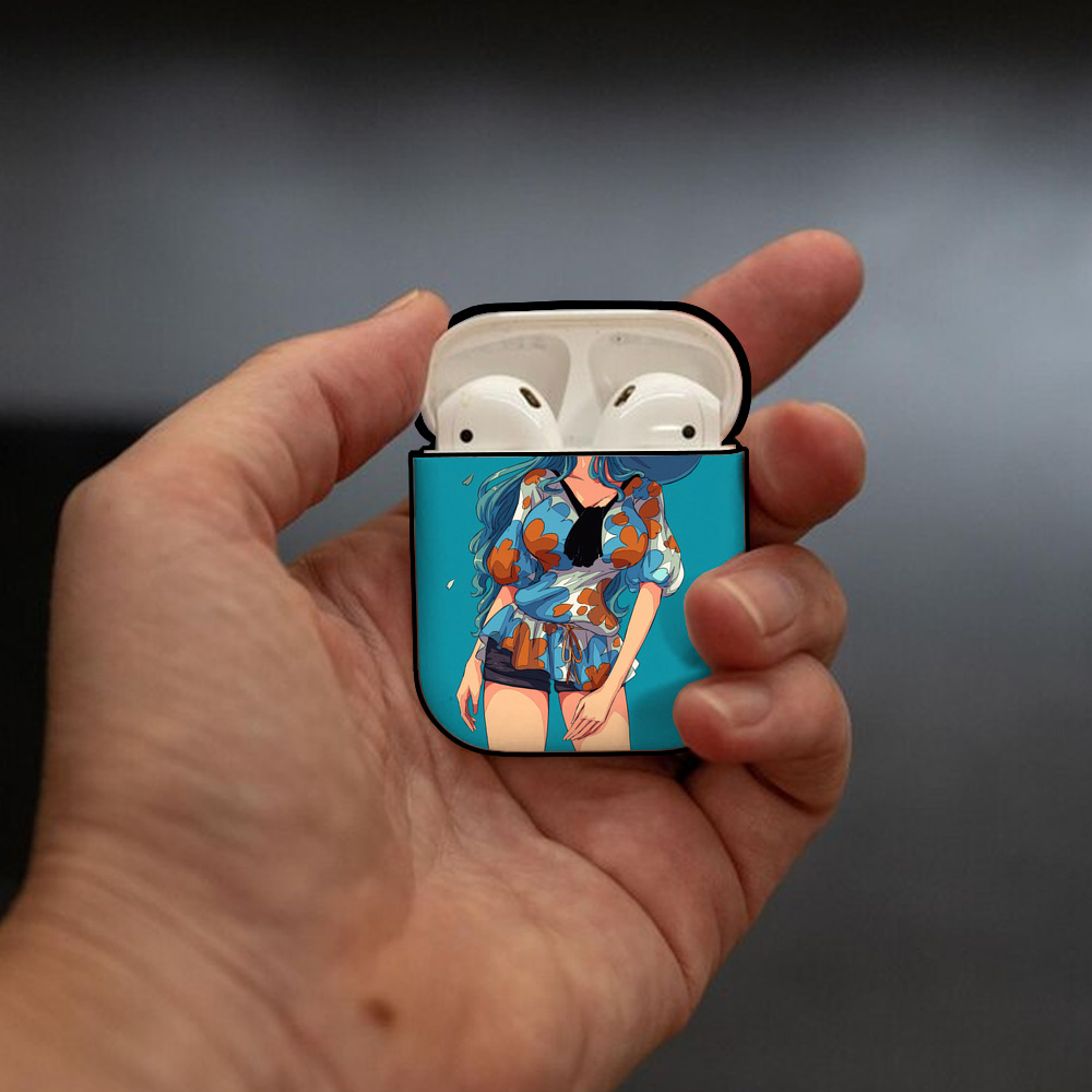 ワンピース ONE PIECE AirPods 第2世代保護ケース ハードシェル ブラック 耐衝撃・防指紋・カラビナ付き