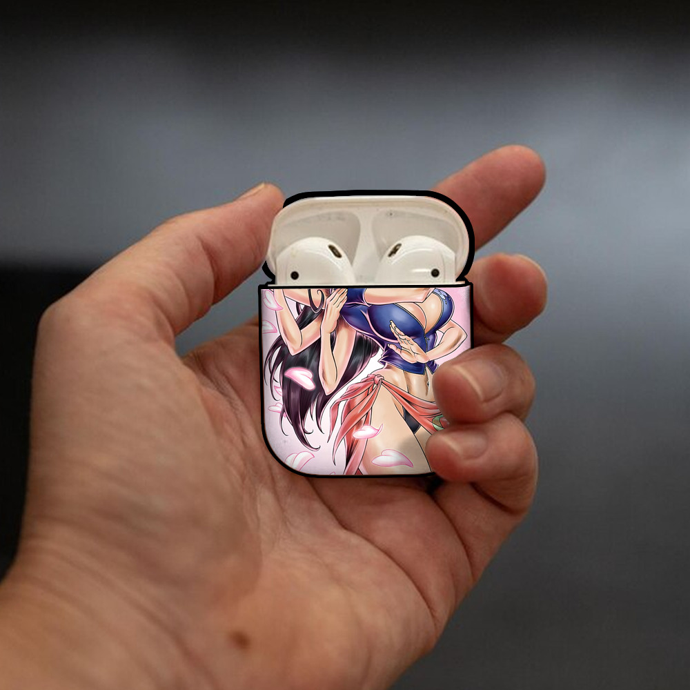 ワンピース ONE PIECE AirPods 第2世代保護ケース ハードシェル ブラック 耐衝撃・防指紋・カラビナ付き