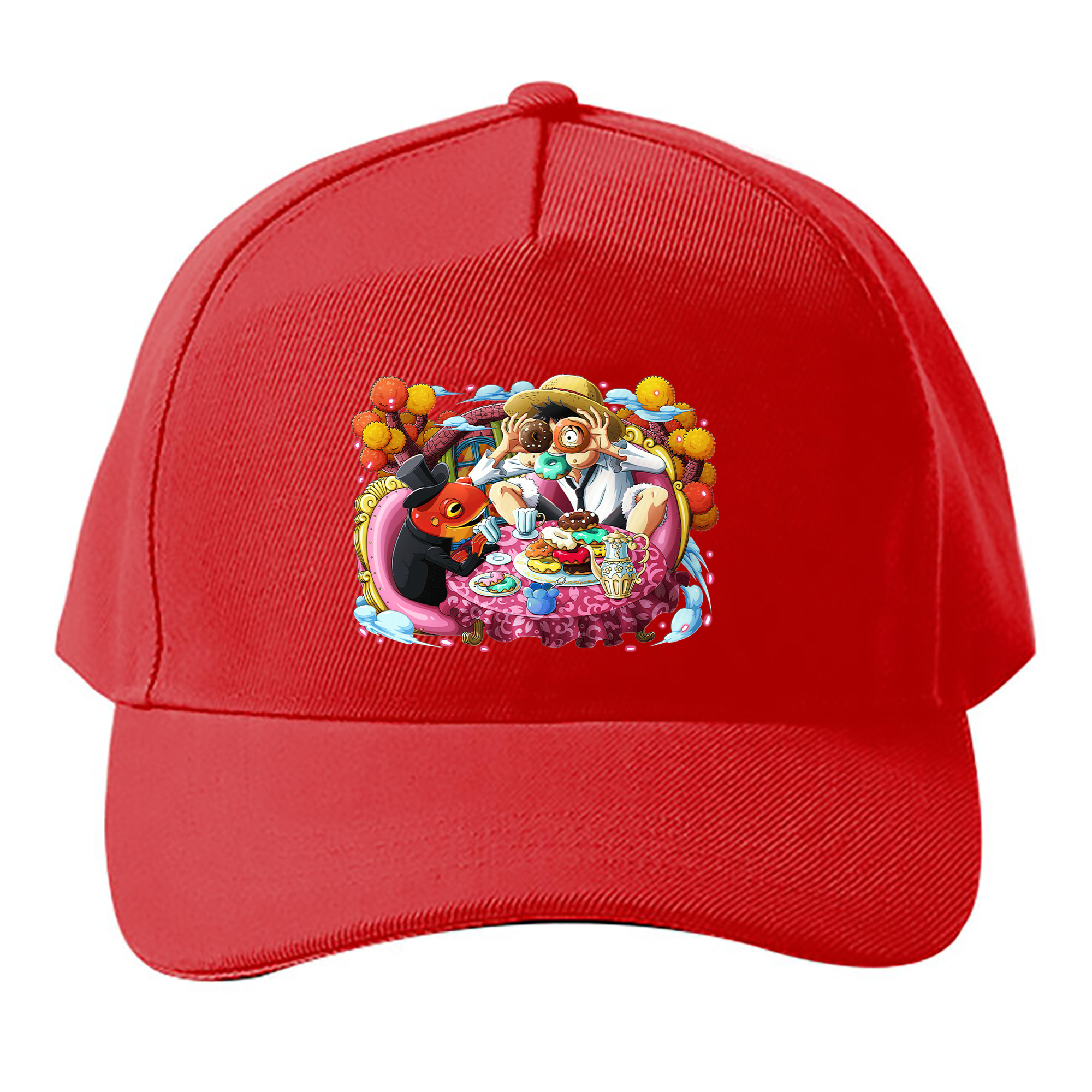 （画像用） ワンピース モンキー・D・ルフィ ONE PIECE Monkey D. Luffy ベースボールキャップ 綿100％ 男女兼用 帽子 スポーツ