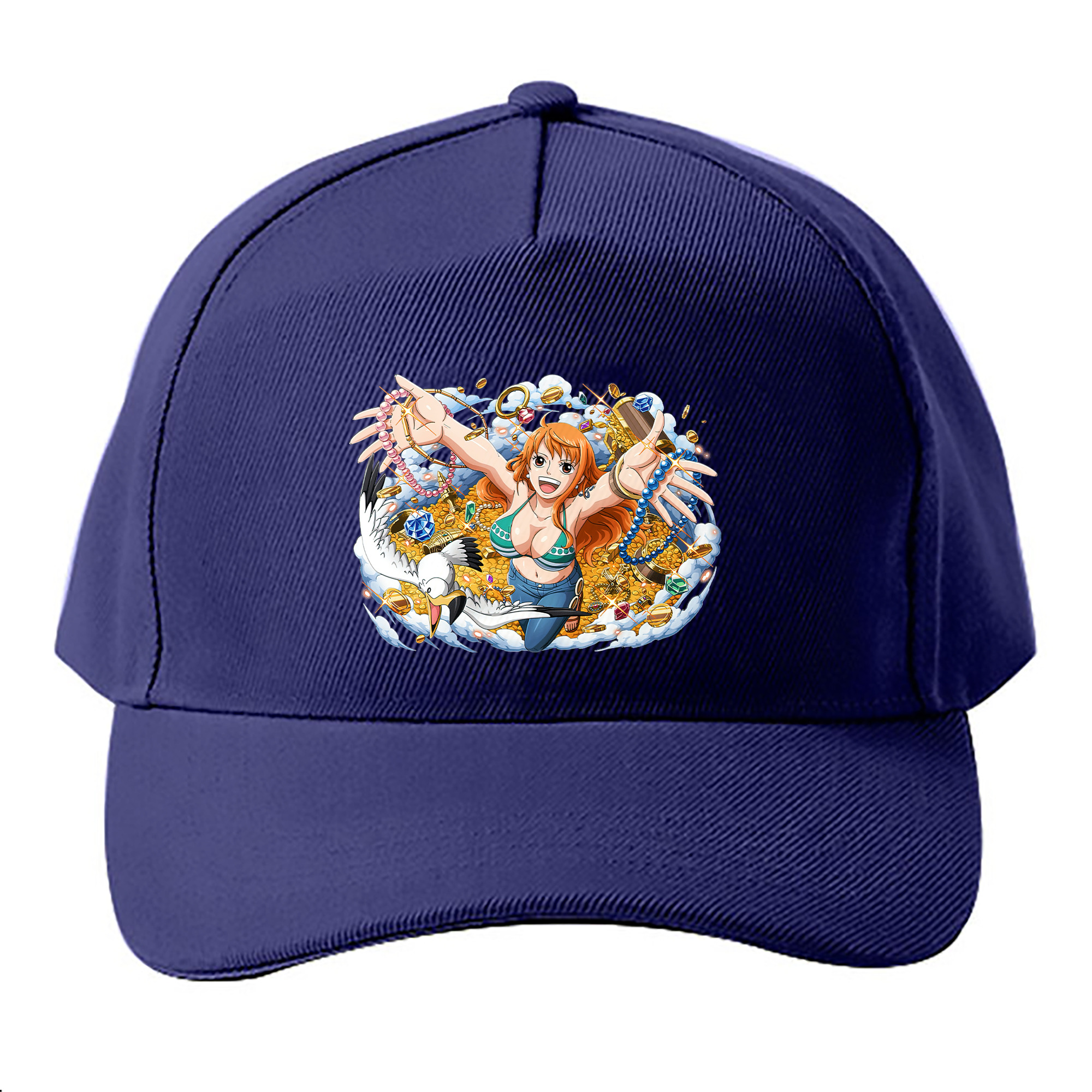 （画像用） ワンピース ナミ ONE PIECE Nami ベースボールキャップ 綿100％ 男女兼用 帽子 スポーツ