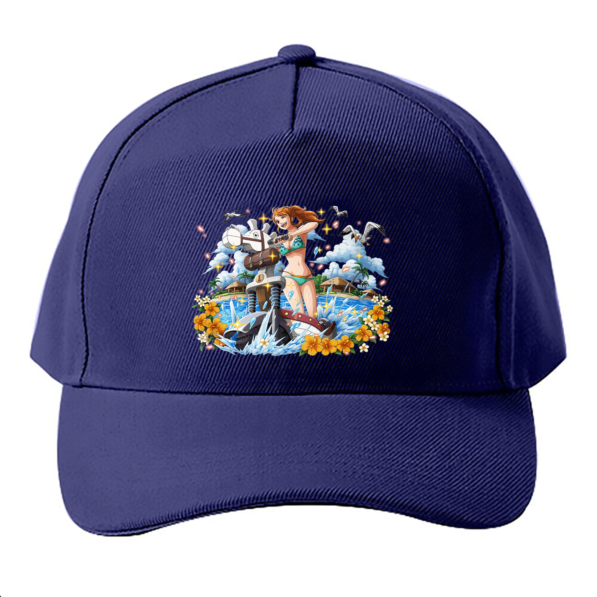 （画像用） ワンピース ナミ ONE PIECE Nami ベースボールキャップ 綿100％ 男女兼用 帽子 スポーツ