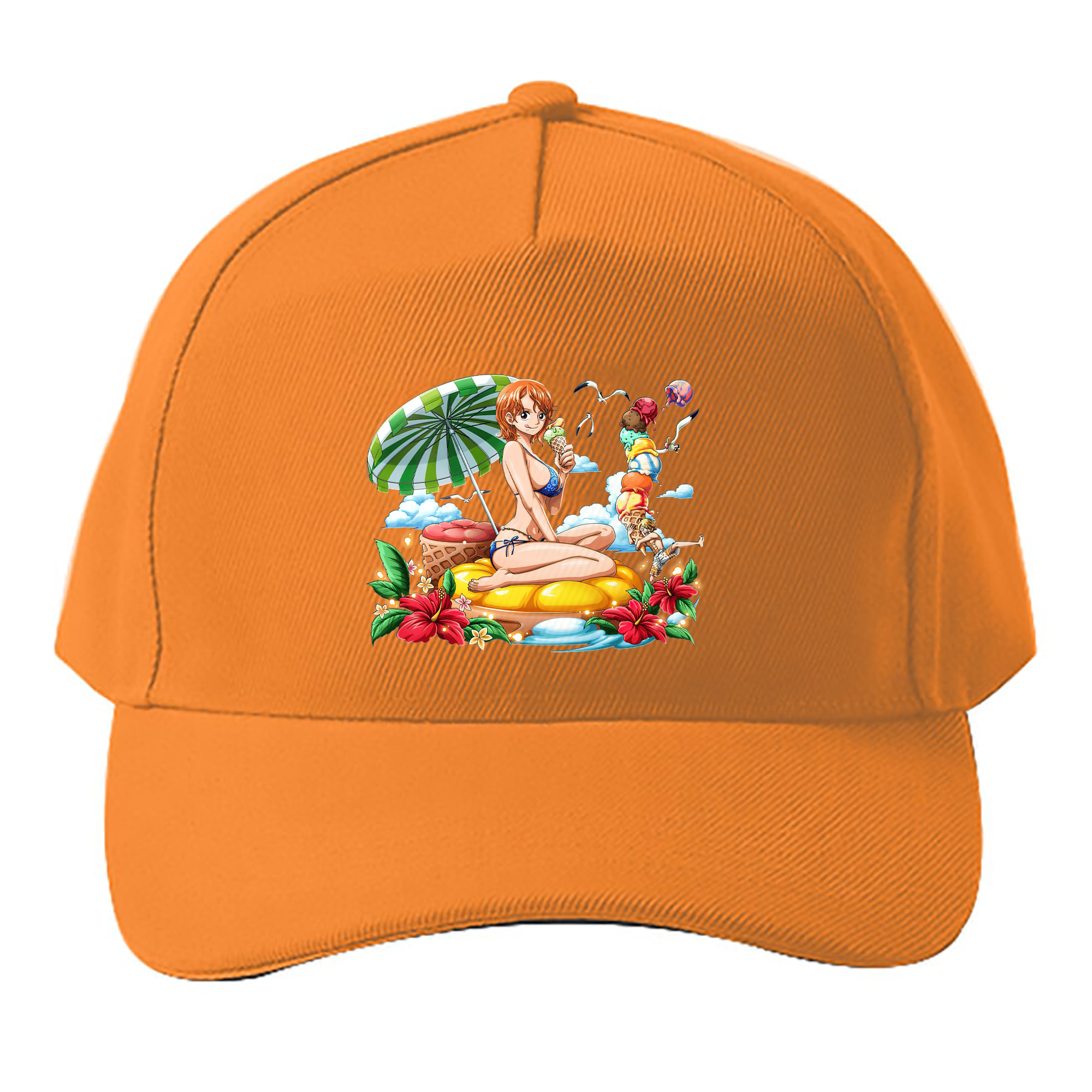 （画像用） ワンピース ナミ ONE PIECE Nami ベースボールキャップ 綿100％ 男女兼用 帽子 スポーツ