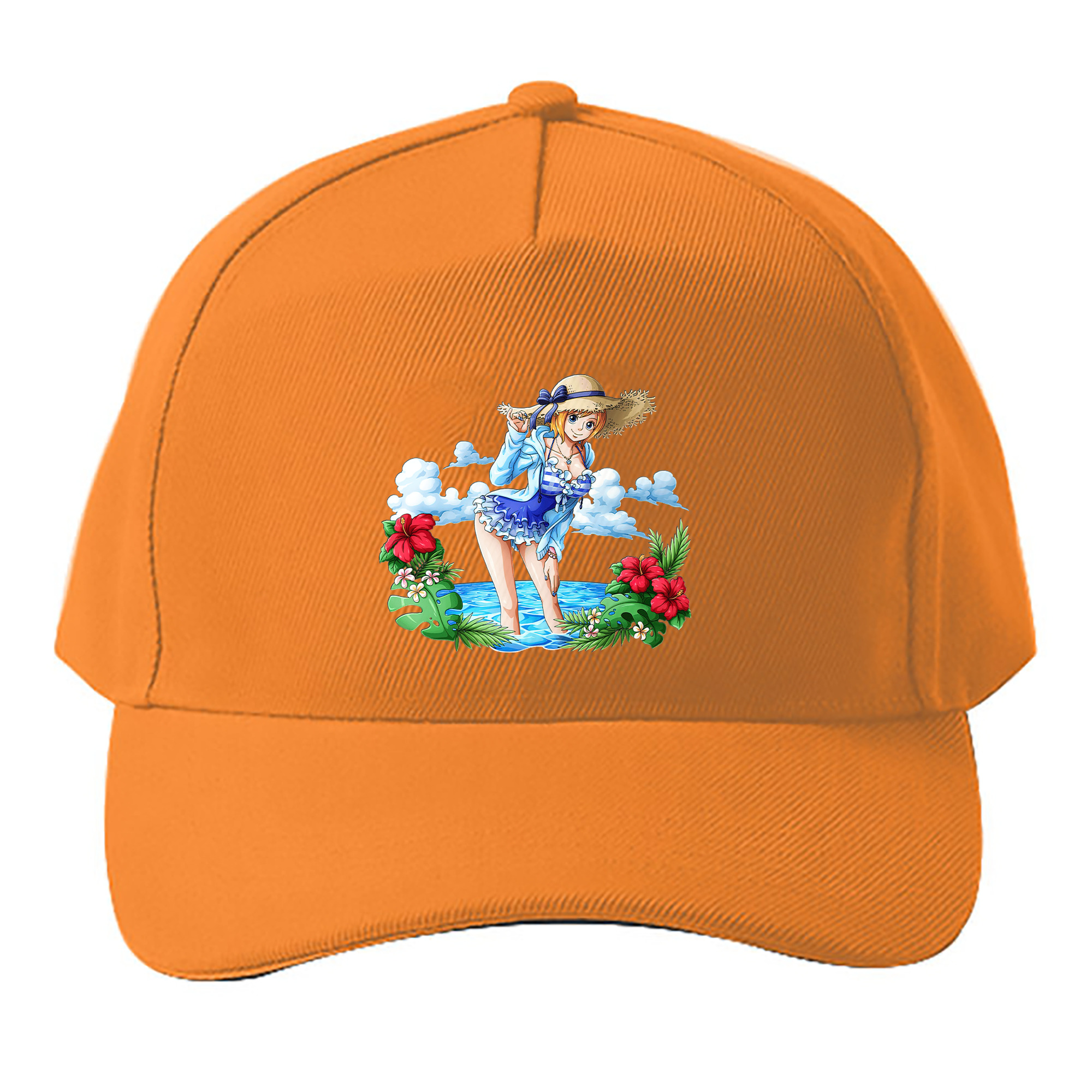 （画像用） ワンピース ナミ ONE PIECE Nami ベースボールキャップ 綿100％ 男女兼用 帽子 スポーツ