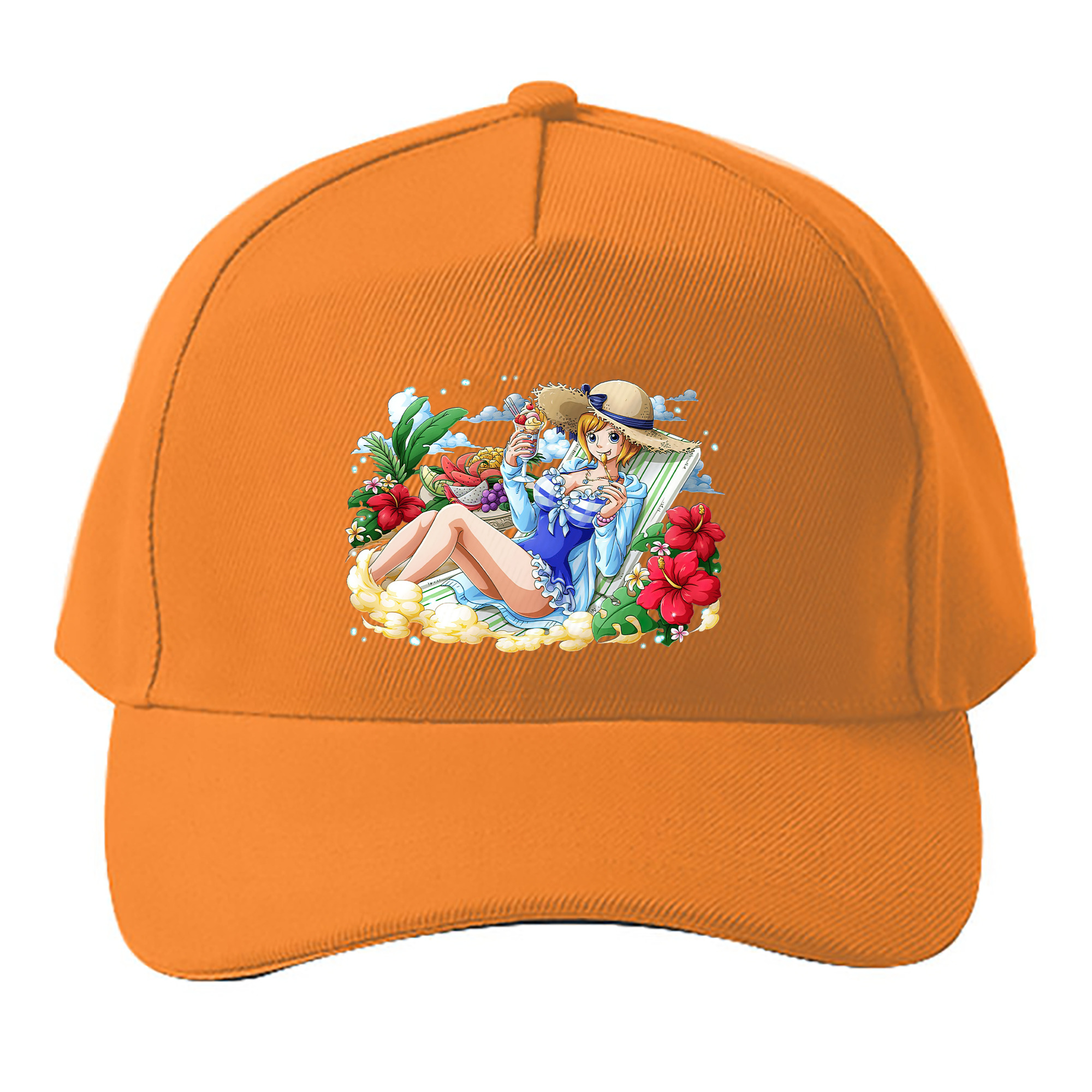 （画像用） ワンピース ナミ ONE PIECE Nami ベースボールキャップ 綿100％ 男女兼用 帽子 スポーツ