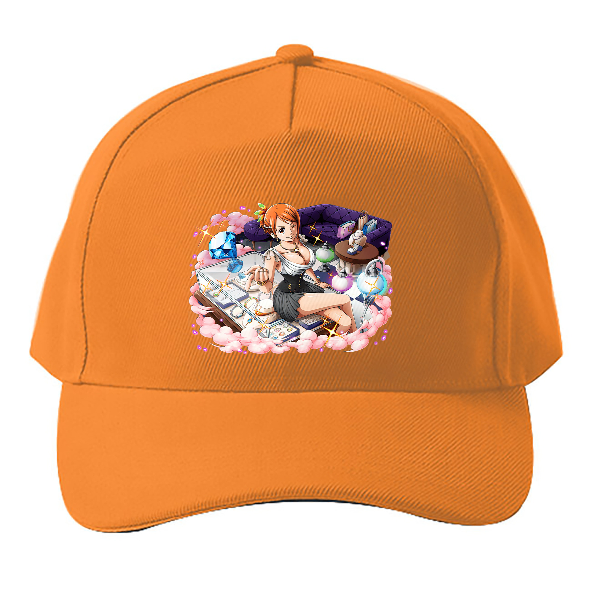 （画像用） ワンピース ナミ ONE PIECE Nami ベースボールキャップ 綿100％ 男女兼用 帽子 スポーツ