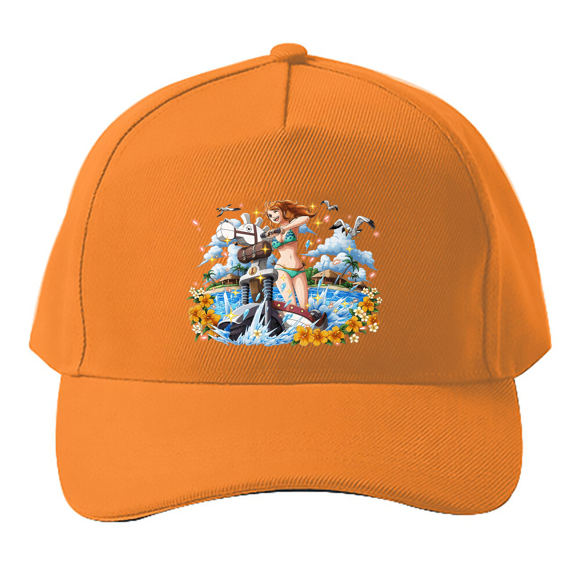 （画像用） ワンピース ナミ ONE PIECE Nami ベースボールキャップ 綿100％ 男女兼用 帽子 スポーツ