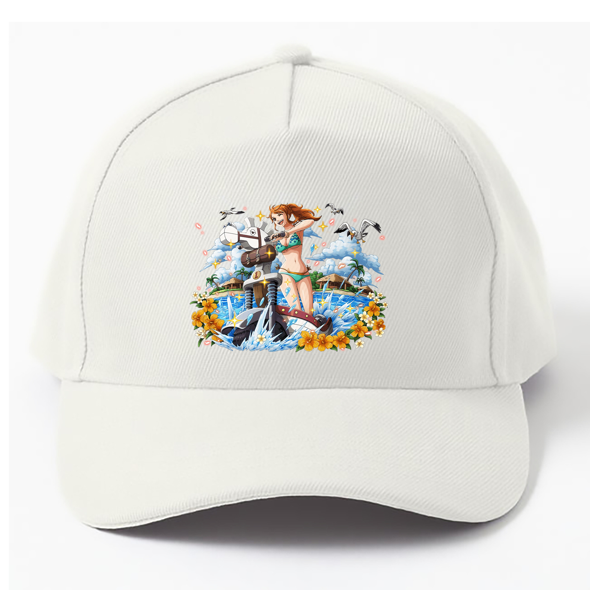 （画像用） ワンピース ナミ ONE PIECE Nami ベースボールキャップ 綿100％ 男女兼用 帽子 スポーツ