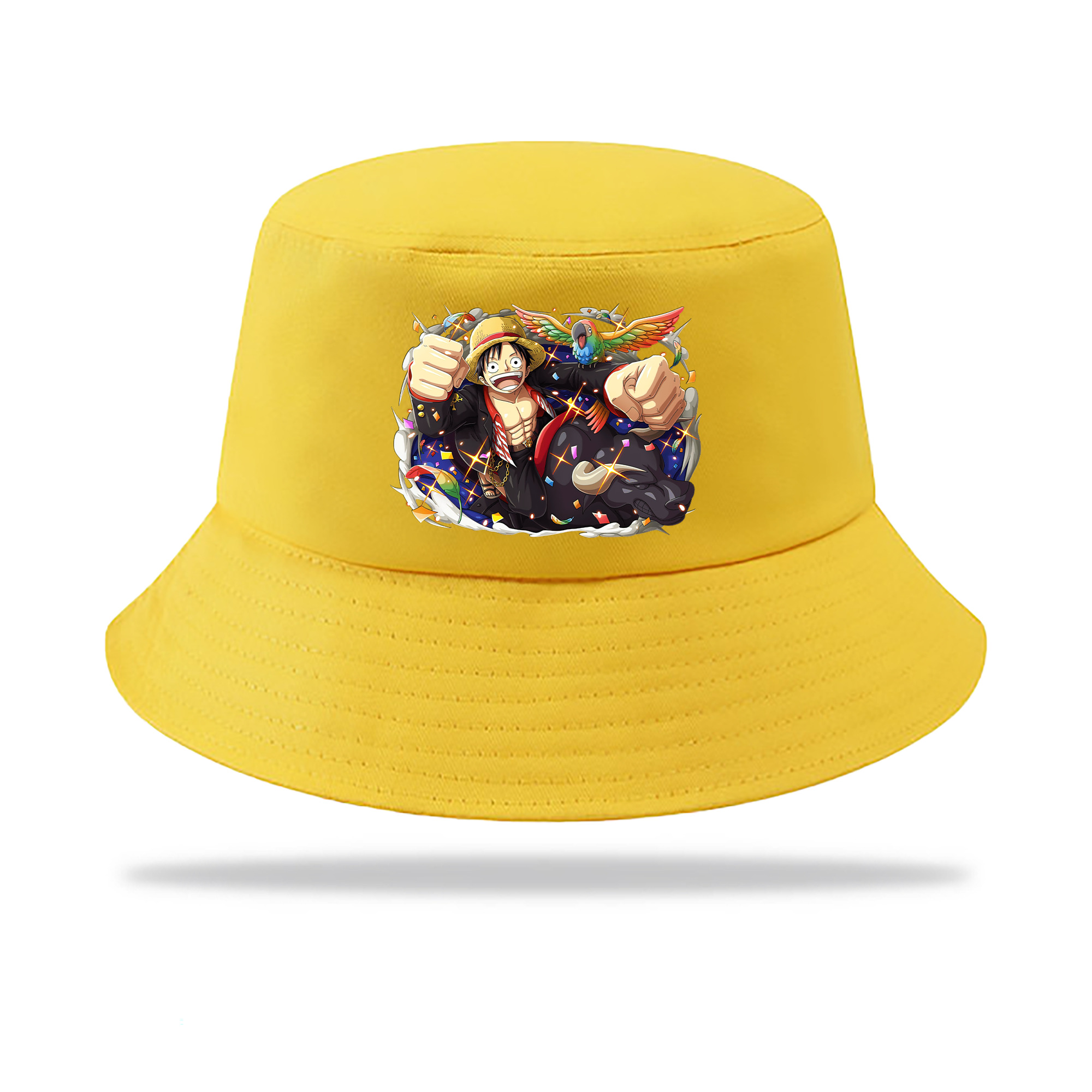ワンピース モンキー・D・ルフィ ONE PIECE Monkey D. Luffy アウトドア日除けバケットハット