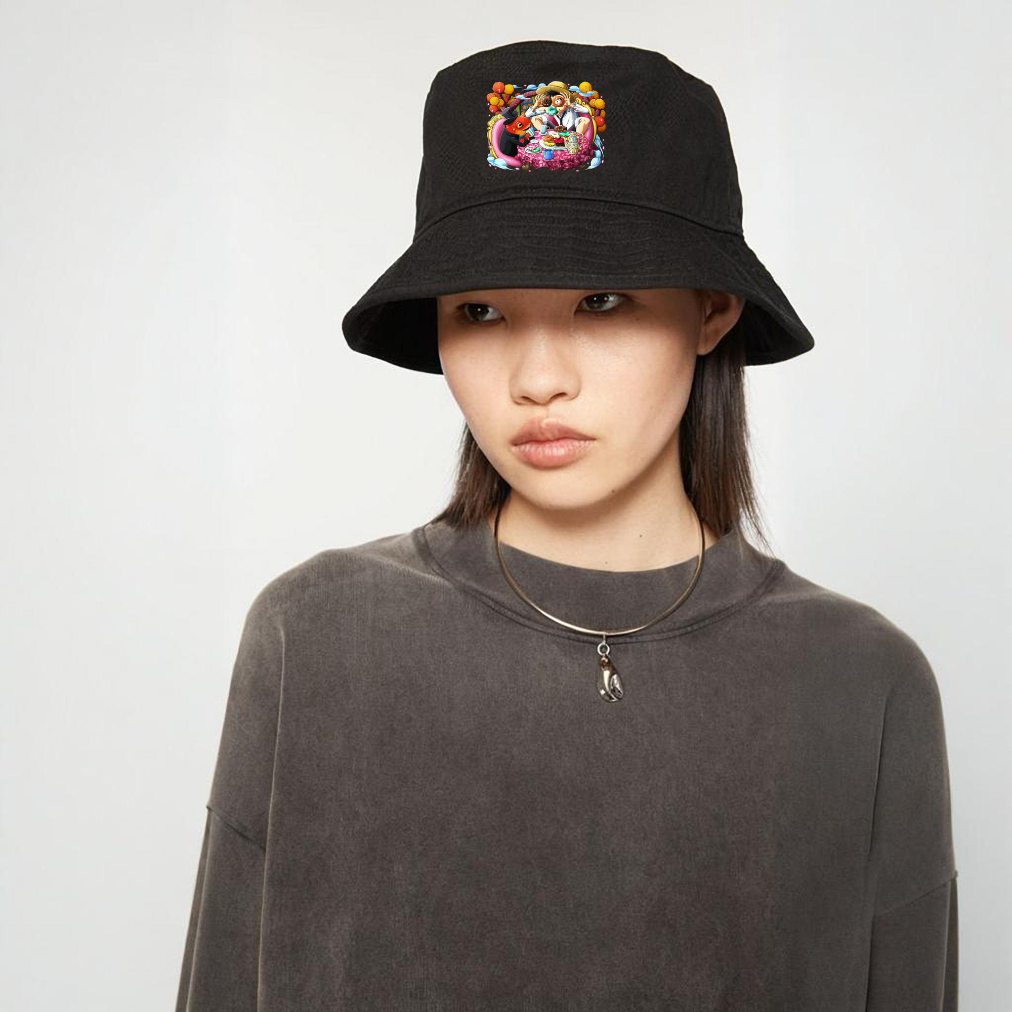 ワンピース モンキー・D・ルフィ ONE PIECE Monkey D. Luffy アウトドア日除けバケットハット