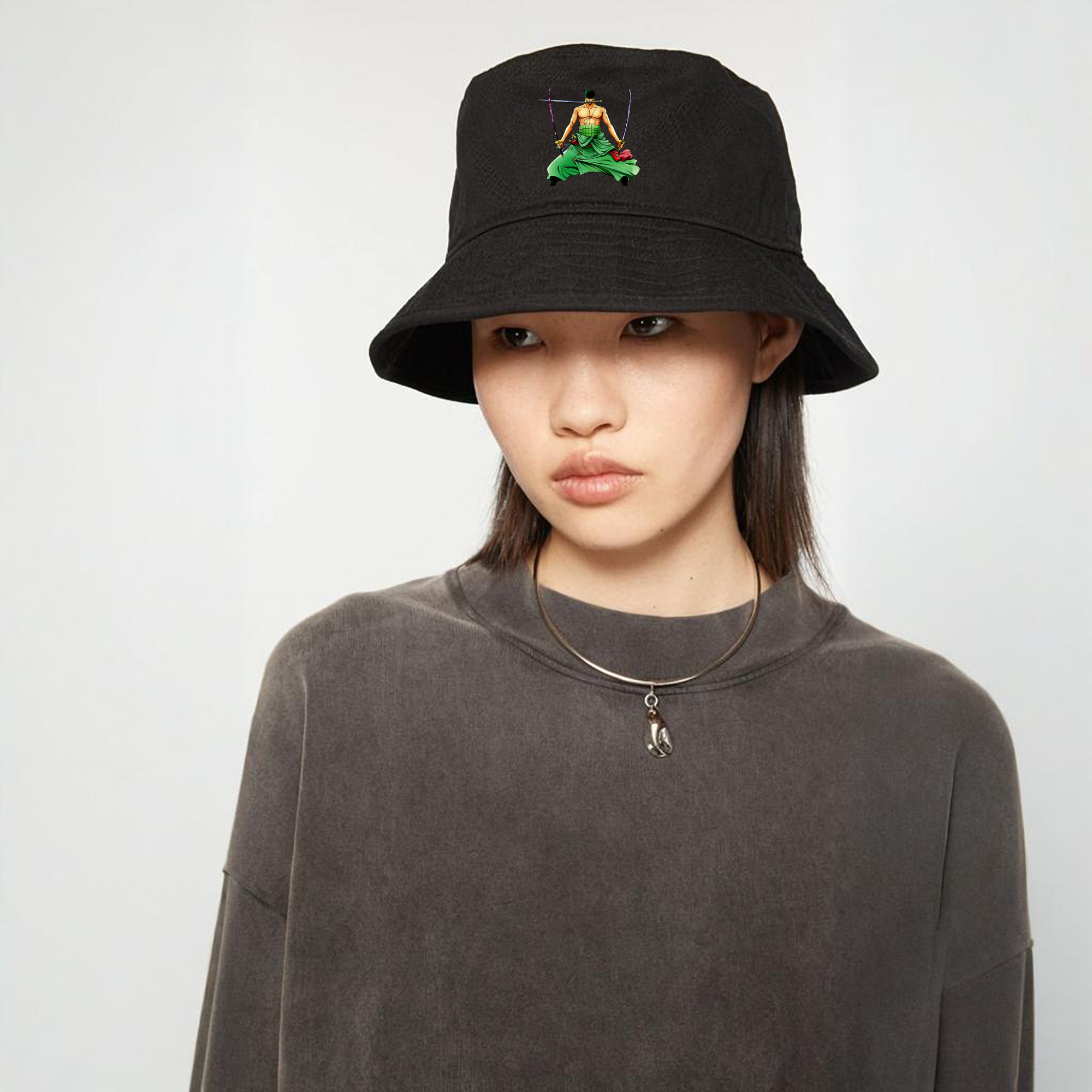 ワンピース ロロノア・ゾロ ONE PIECE Roronoa Zoro アウトドア日除けバケットハット