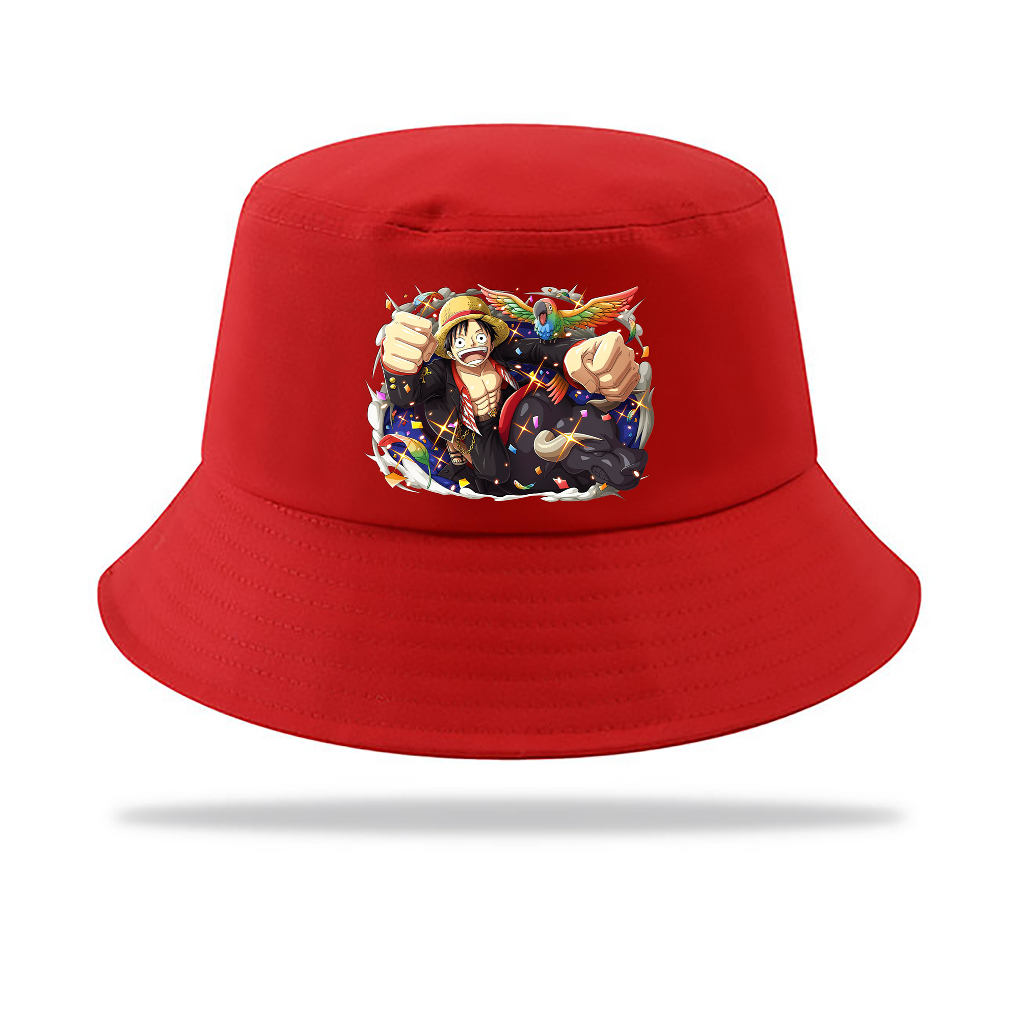 ワンピース モンキー・D・ルフィ ONE PIECE Monkey D. Luffy アウトドア日除けバケットハット