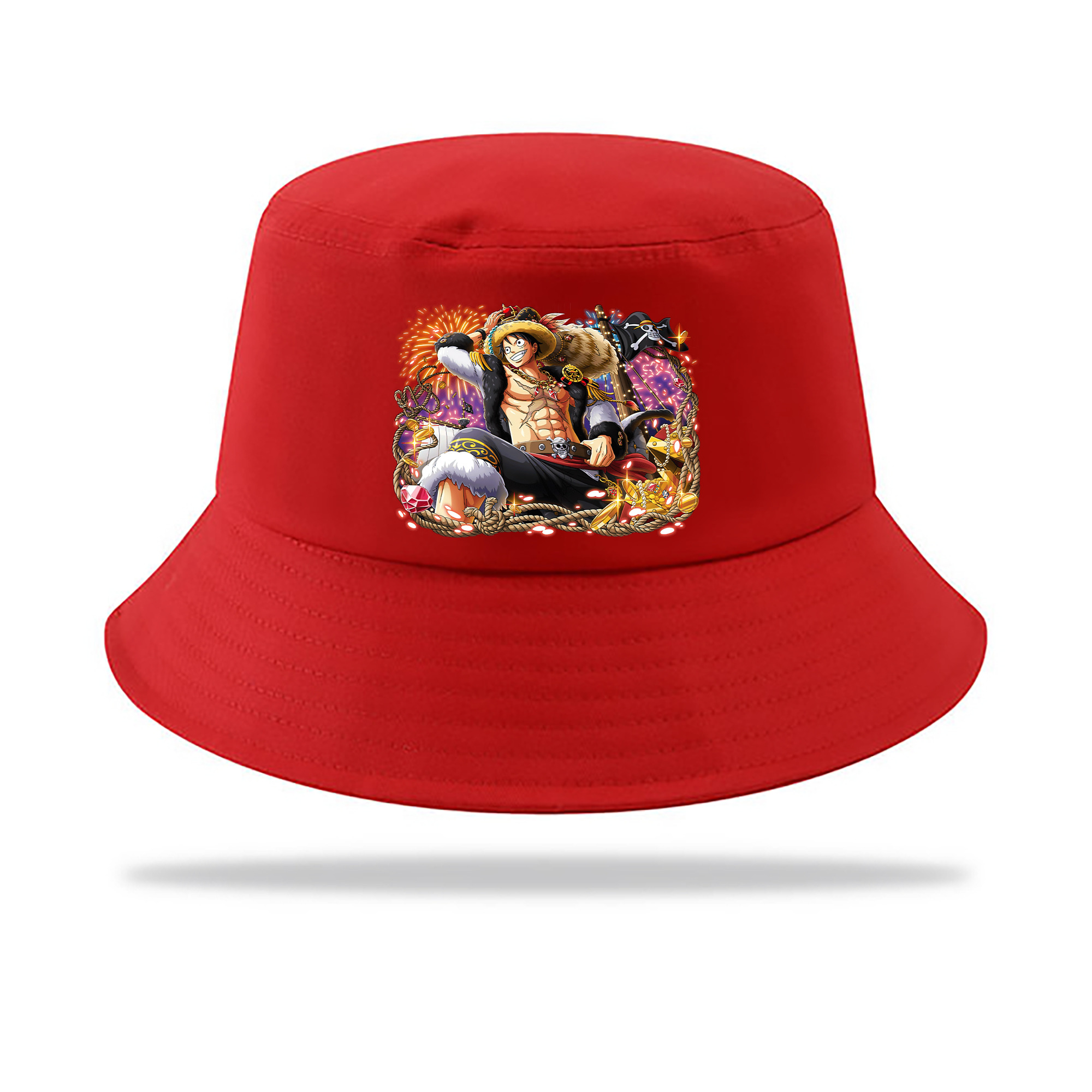 ワンピース モンキー・D・ルフィ ONE PIECE Monkey D. Luffy アウトドア日除けバケットハット