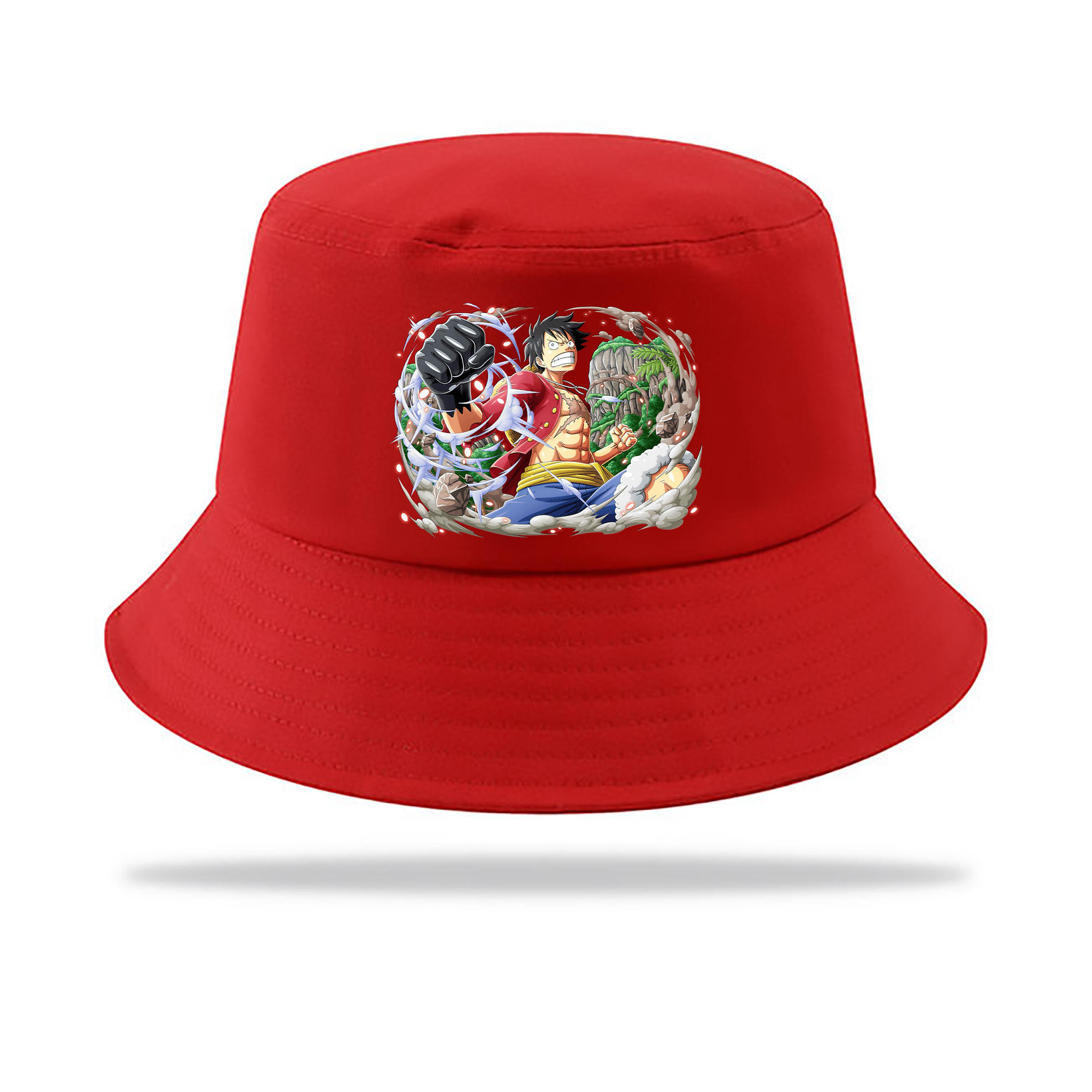 ワンピース モンキー・D・ルフィ ONE PIECE Monkey D. Luffy アウトドア日除けバケットハット