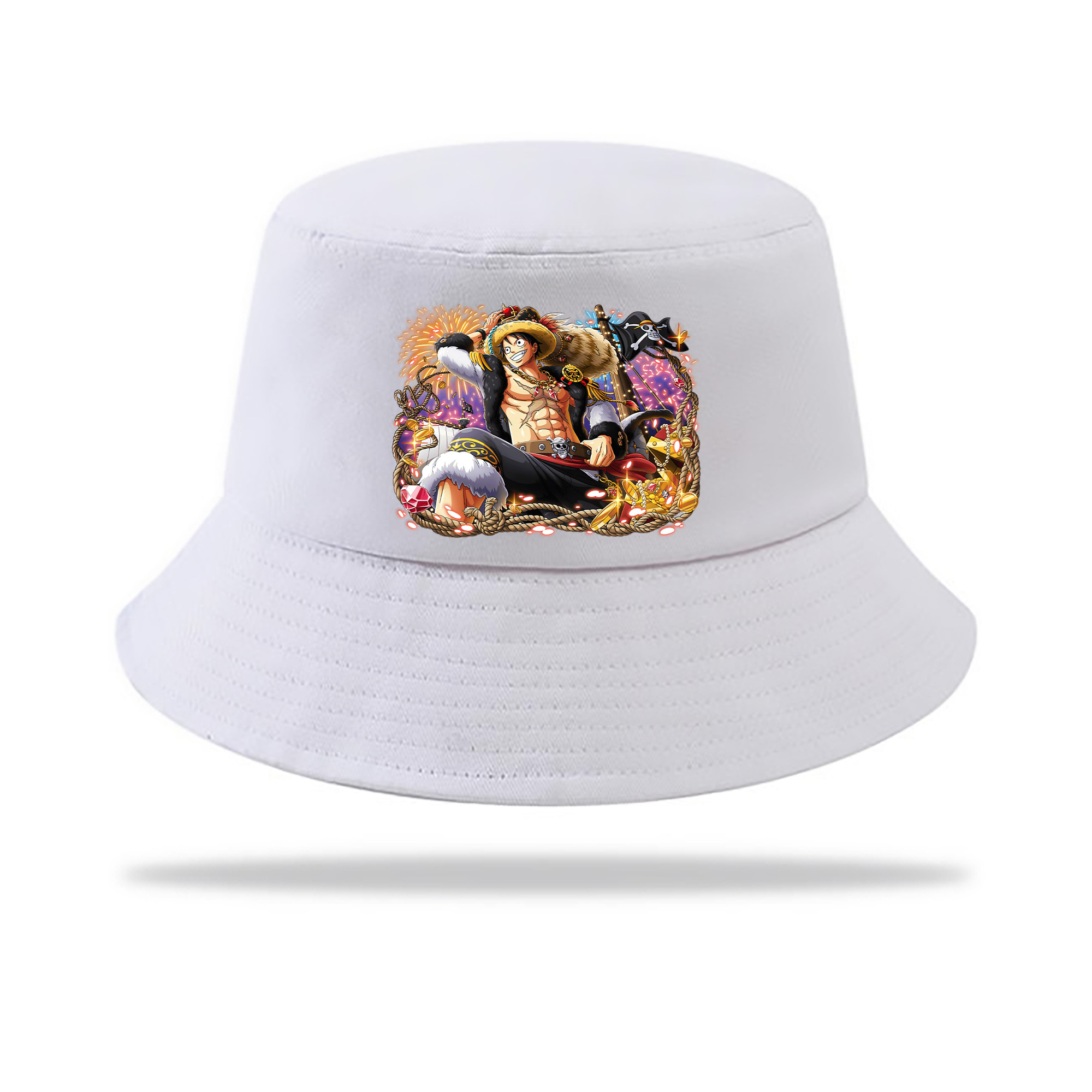（画像用） ワンピース モンキー・D・ルフィ ONE PIECE Monkey D. Luffy アウトドア日除けバケットハット