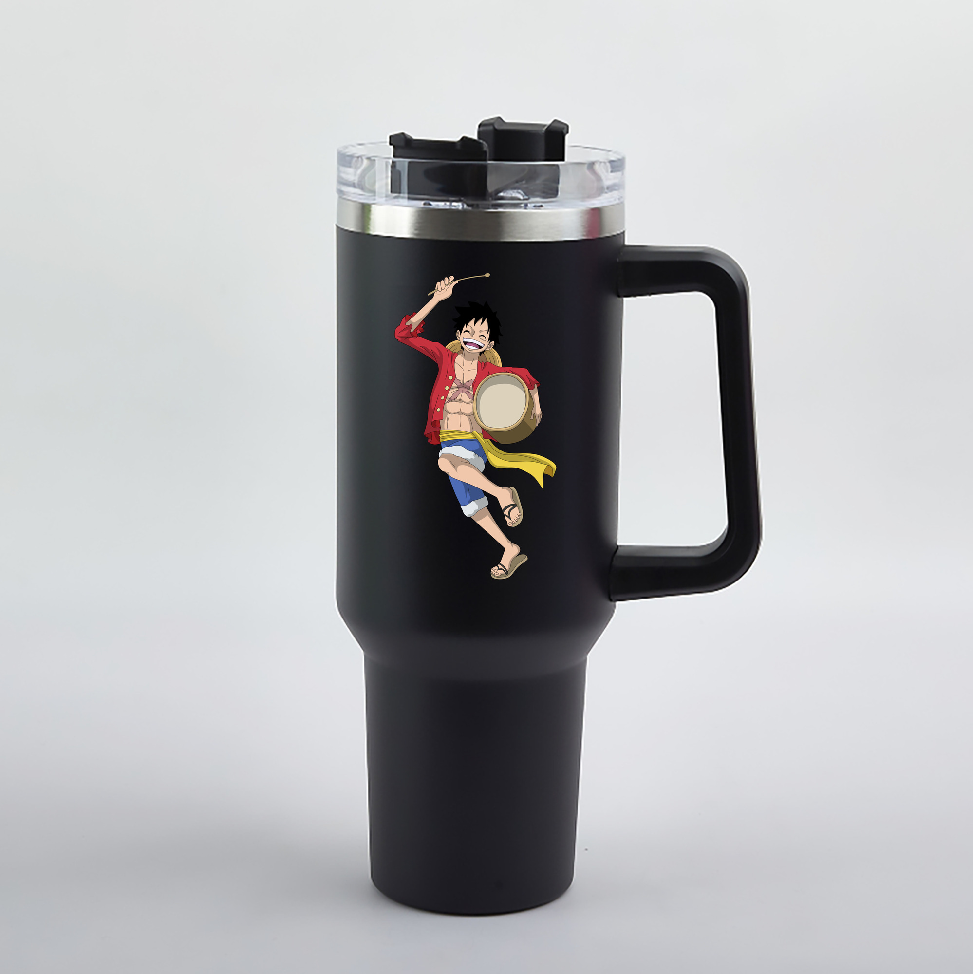 ワンピース モンキー・D・ルフィ ONE PIECE Monkey D. Luffy 1200mL車用タンブラー（カラープリント）