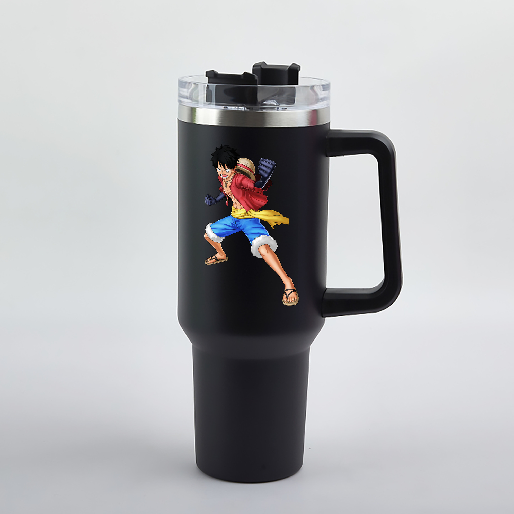 ワンピース モンキー・D・ルフィ ONE PIECE Monkey D. Luffy 1200mL車用タンブラー（カラープリント）