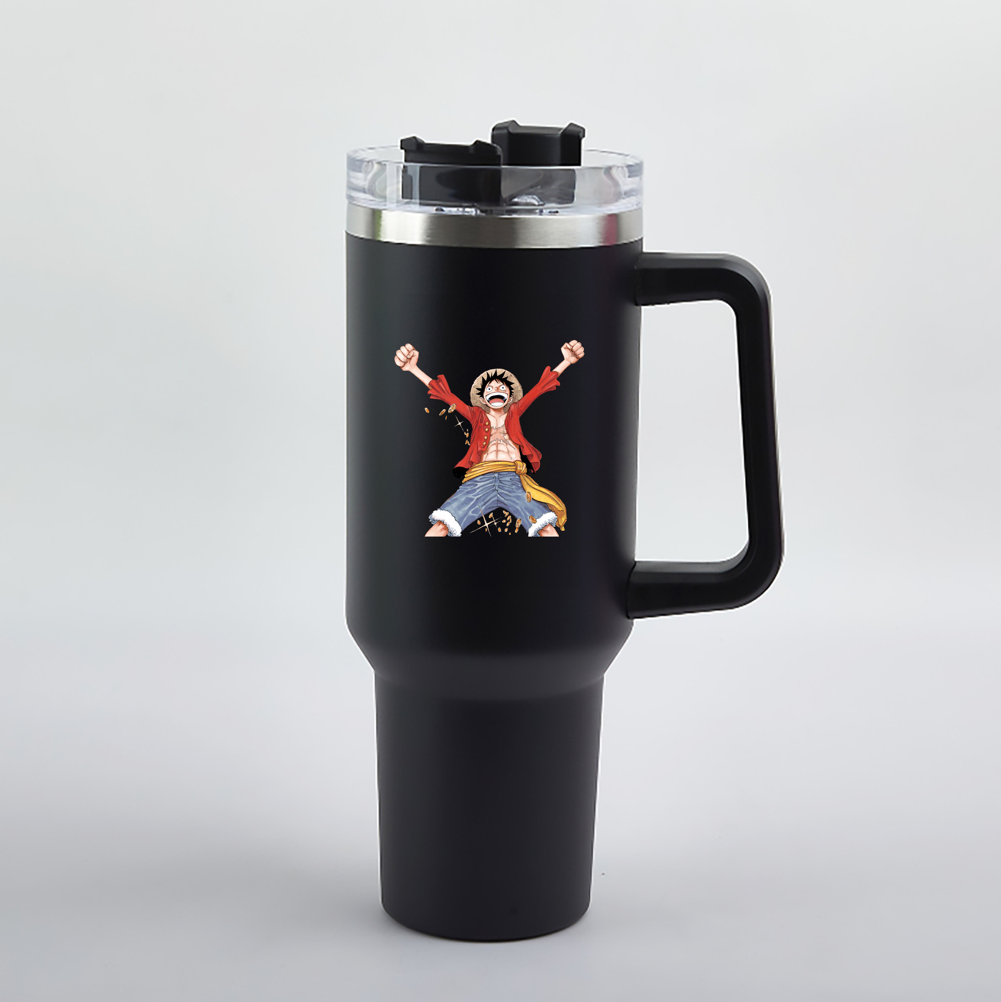 ワンピース モンキー・D・ルフィ ONE PIECE Monkey D. Luffy 1200mL車用タンブラー（カラープリント）