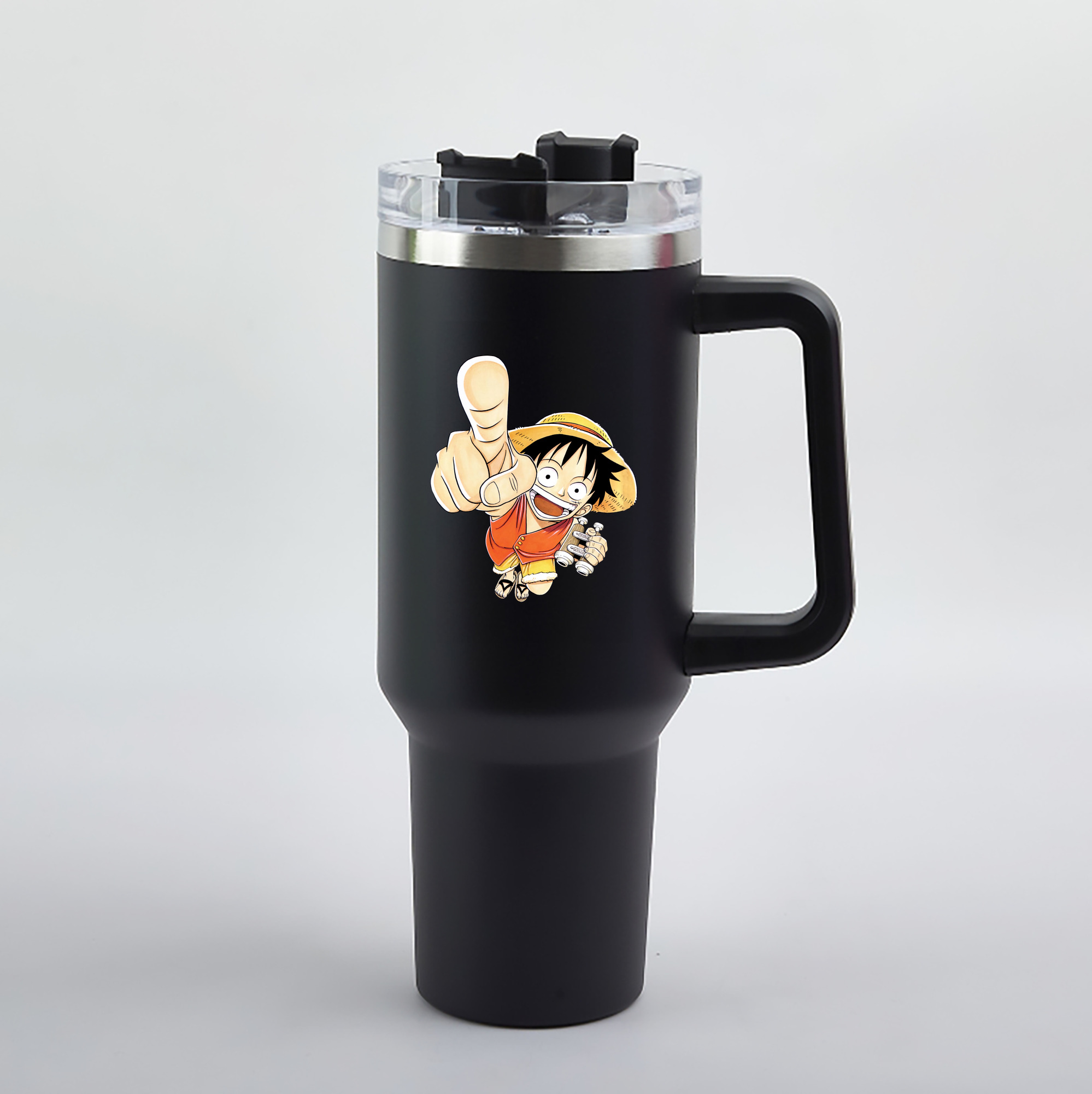 ワンピース モンキー・D・ルフィ ONE PIECE Monkey D. Luffy 1200mL車用タンブラー（カラープリント）