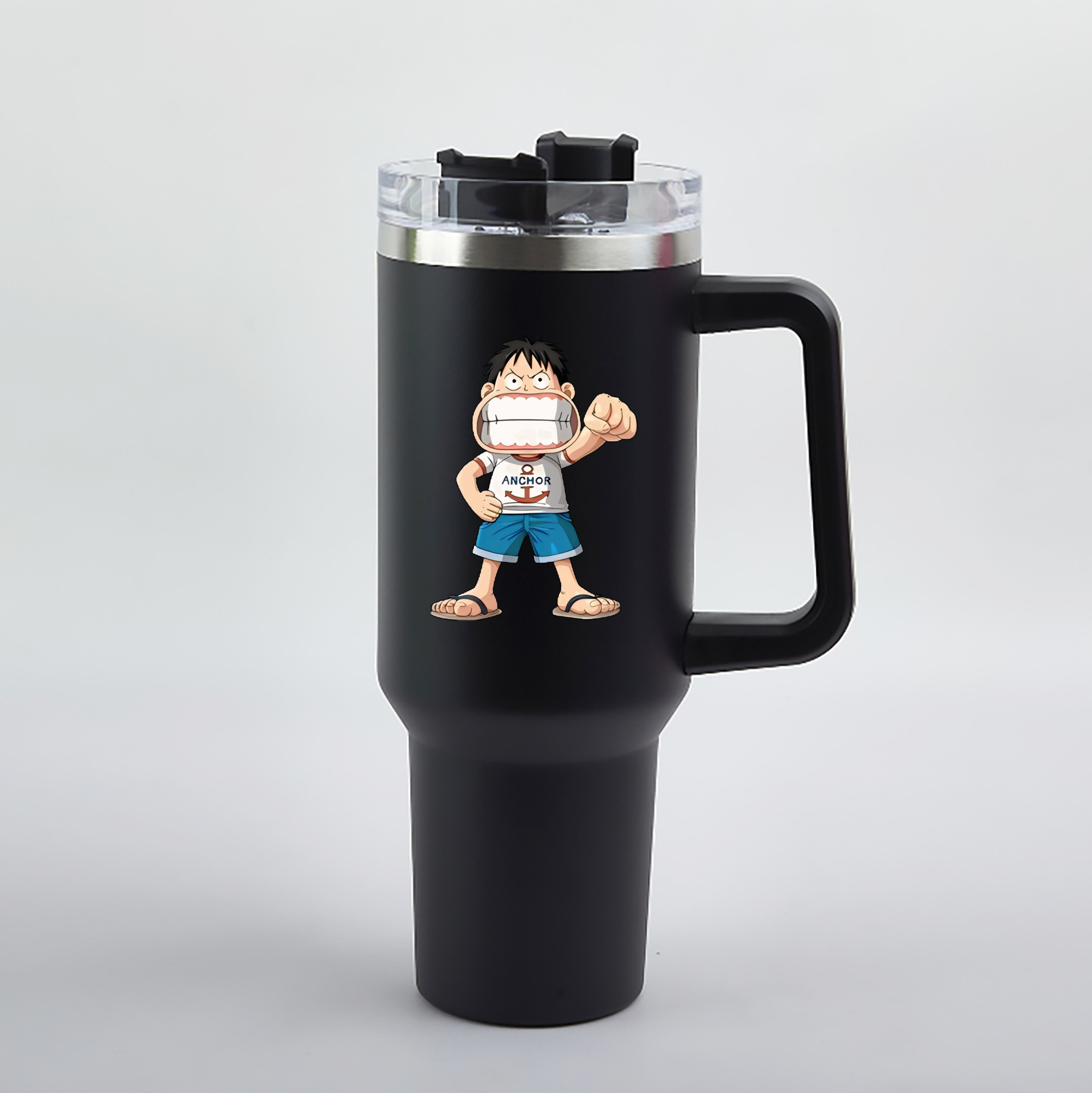 ワンピース モンキー・D・ルフィ ONE PIECE Monkey D. Luffy 1200mL車用タンブラー（カラープリント）