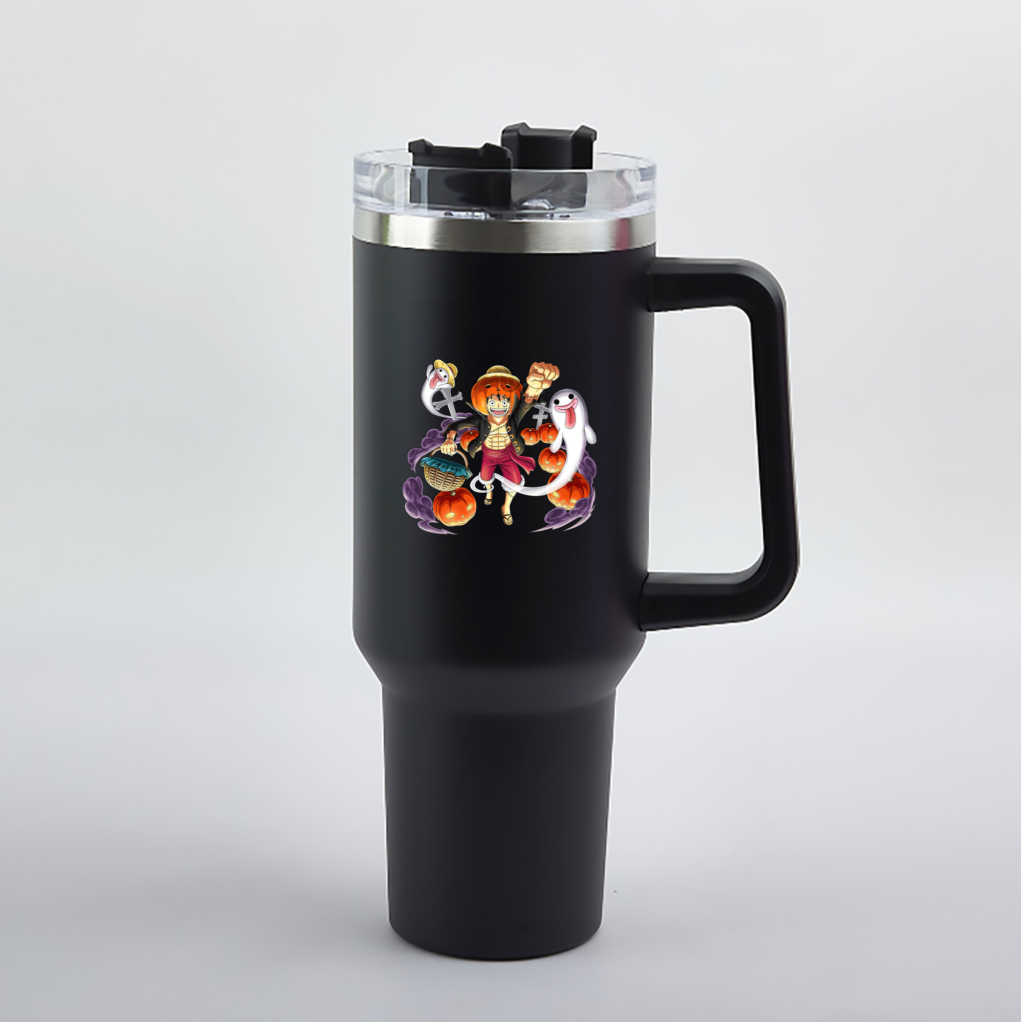 ワンピース モンキー・D・ルフィ ONE PIECE Monkey D. Luffy 1200mL車用タンブラー（カラープリント）