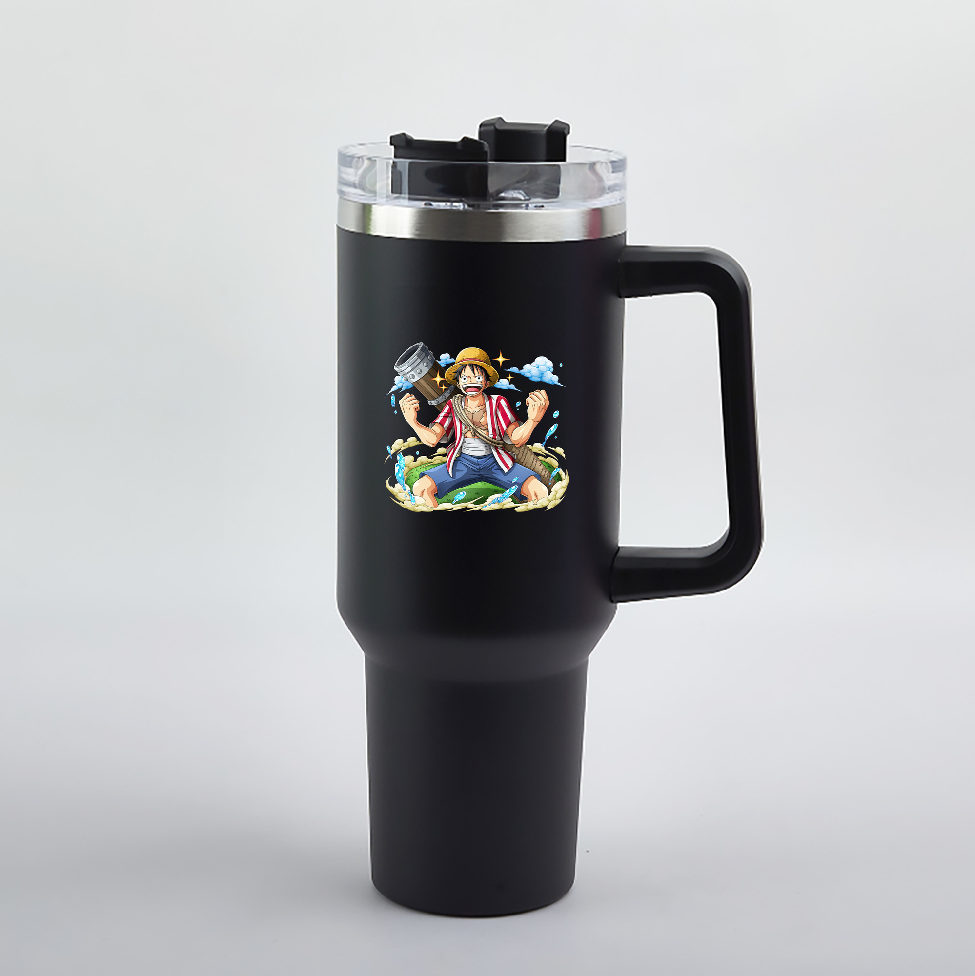 ワンピース モンキー・D・ルフィ ONE PIECE Monkey D. Luffy 1200mL車用タンブラー（カラープリント）