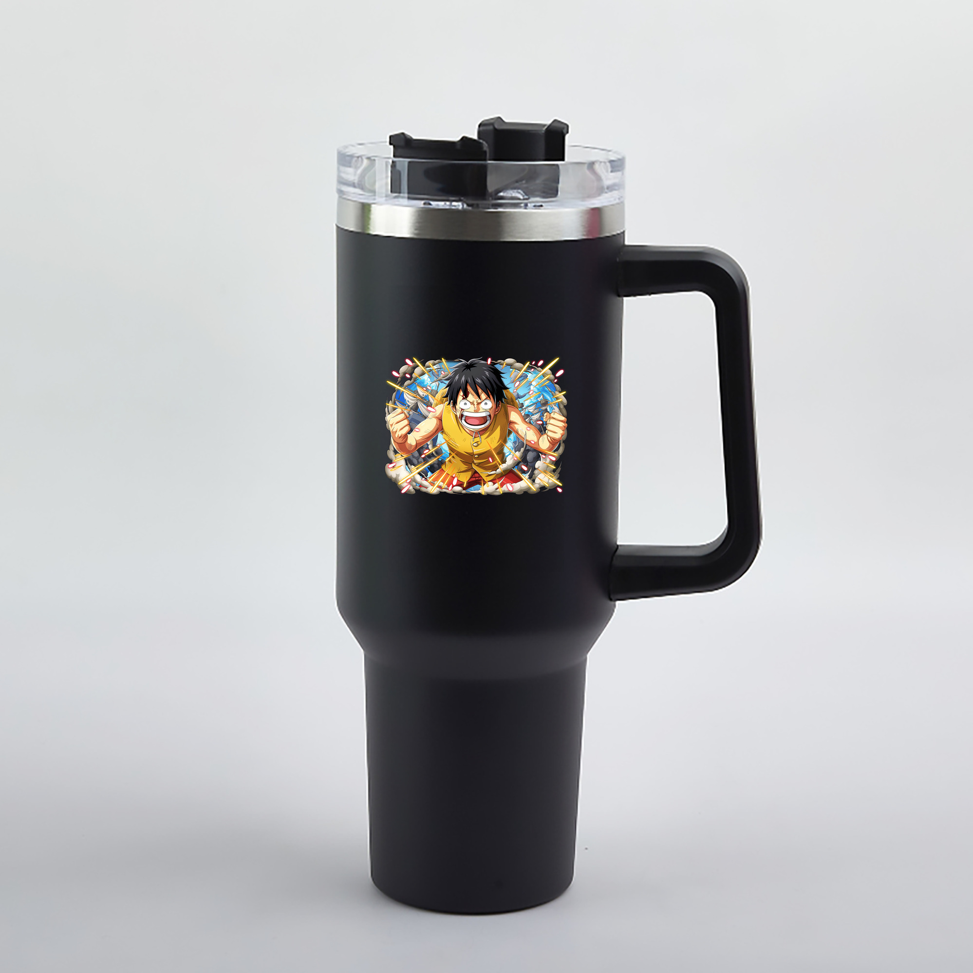 ワンピース モンキー・D・ルフィ ONE PIECE Monkey D. Luffy 1200mL車用タンブラー（カラープリント）