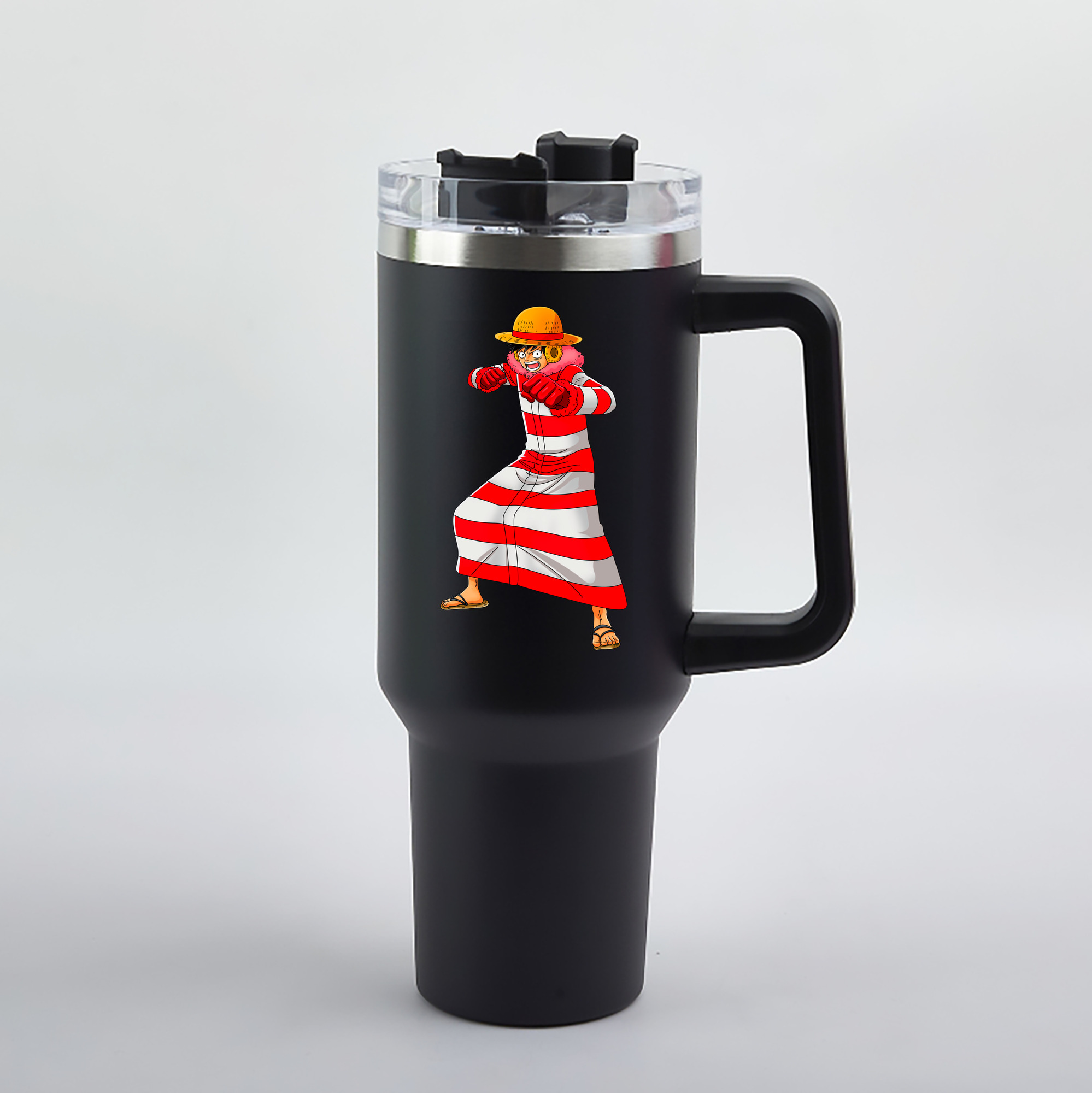 ワンピース モンキー・D・ルフィ ONE PIECE Monkey D. Luffy 1200mL車用タンブラー（カラープリント）