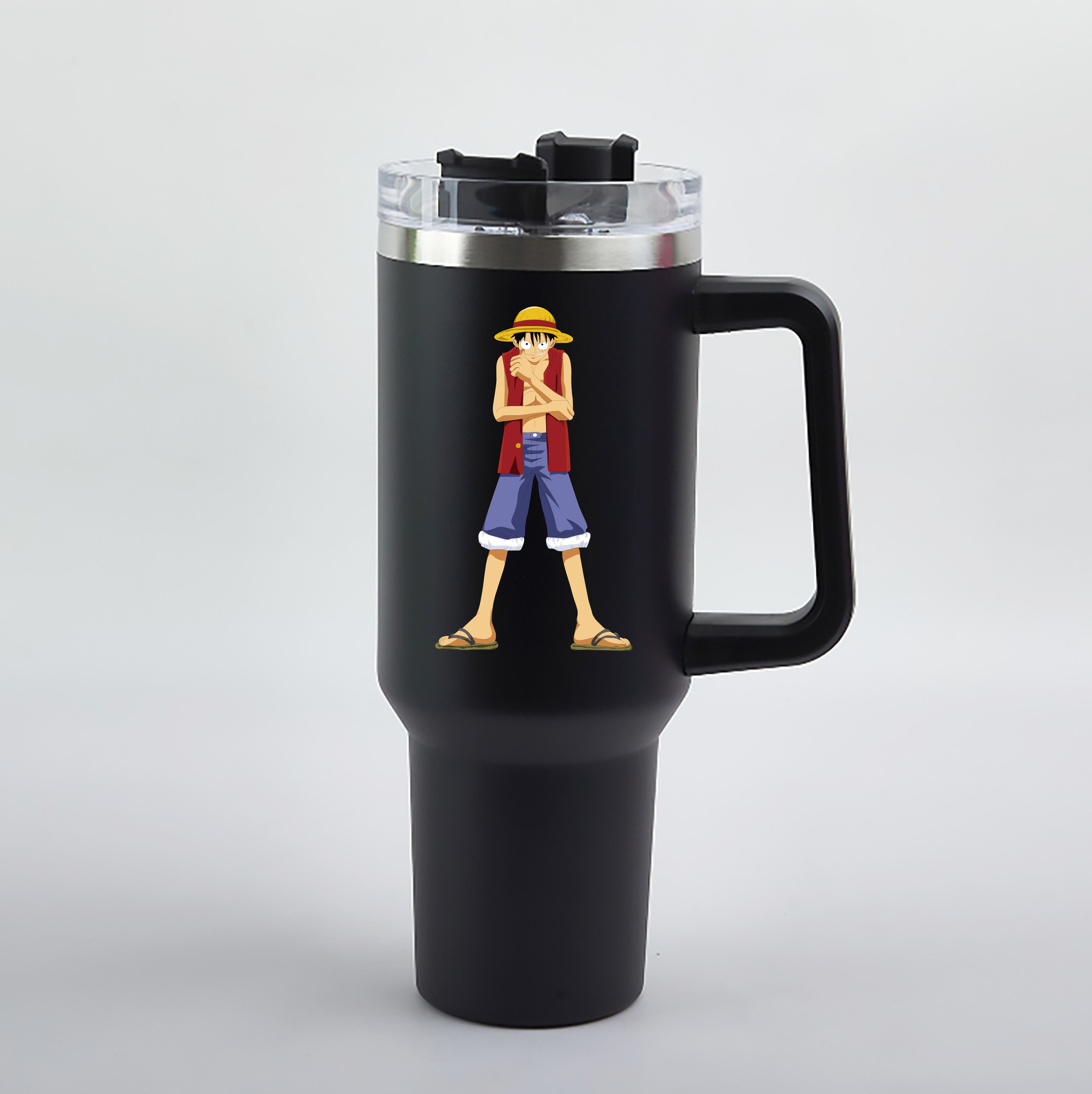 ワンピース モンキー・D・ルフィ ONE PIECE Monkey D. Luffy 1200mL車用タンブラー（カラープリント）