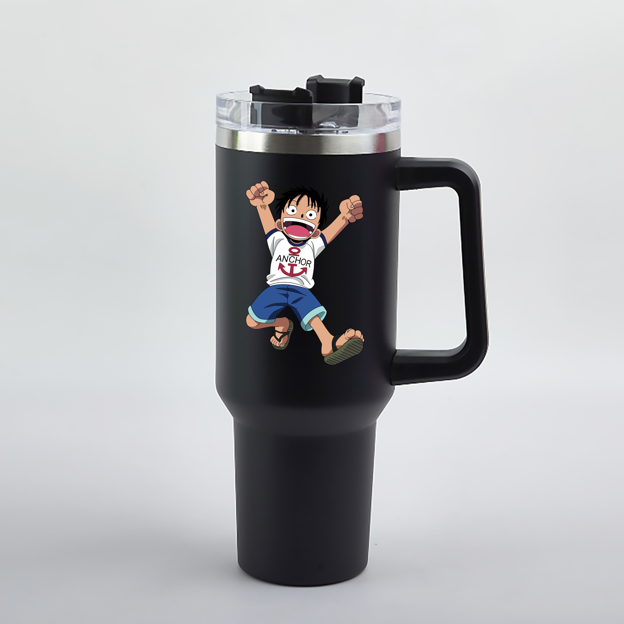 ワンピース モンキー・D・ルフィ ONE PIECE Monkey D. Luffy 1200mL車用タンブラー（カラープリント）