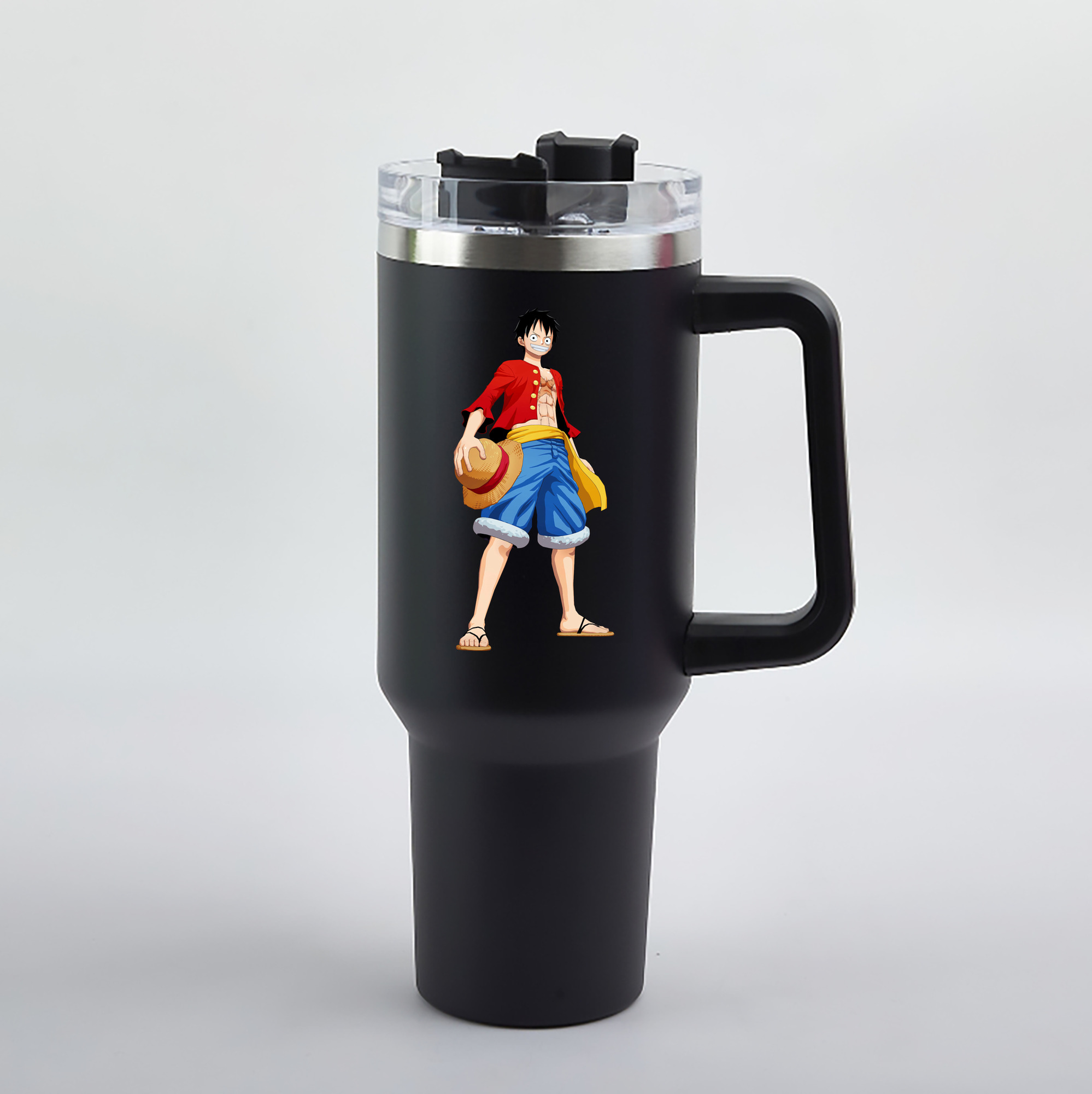 ワンピース モンキー・D・ルフィ ONE PIECE Monkey D. Luffy 1200mL車用タンブラー（カラープリント）