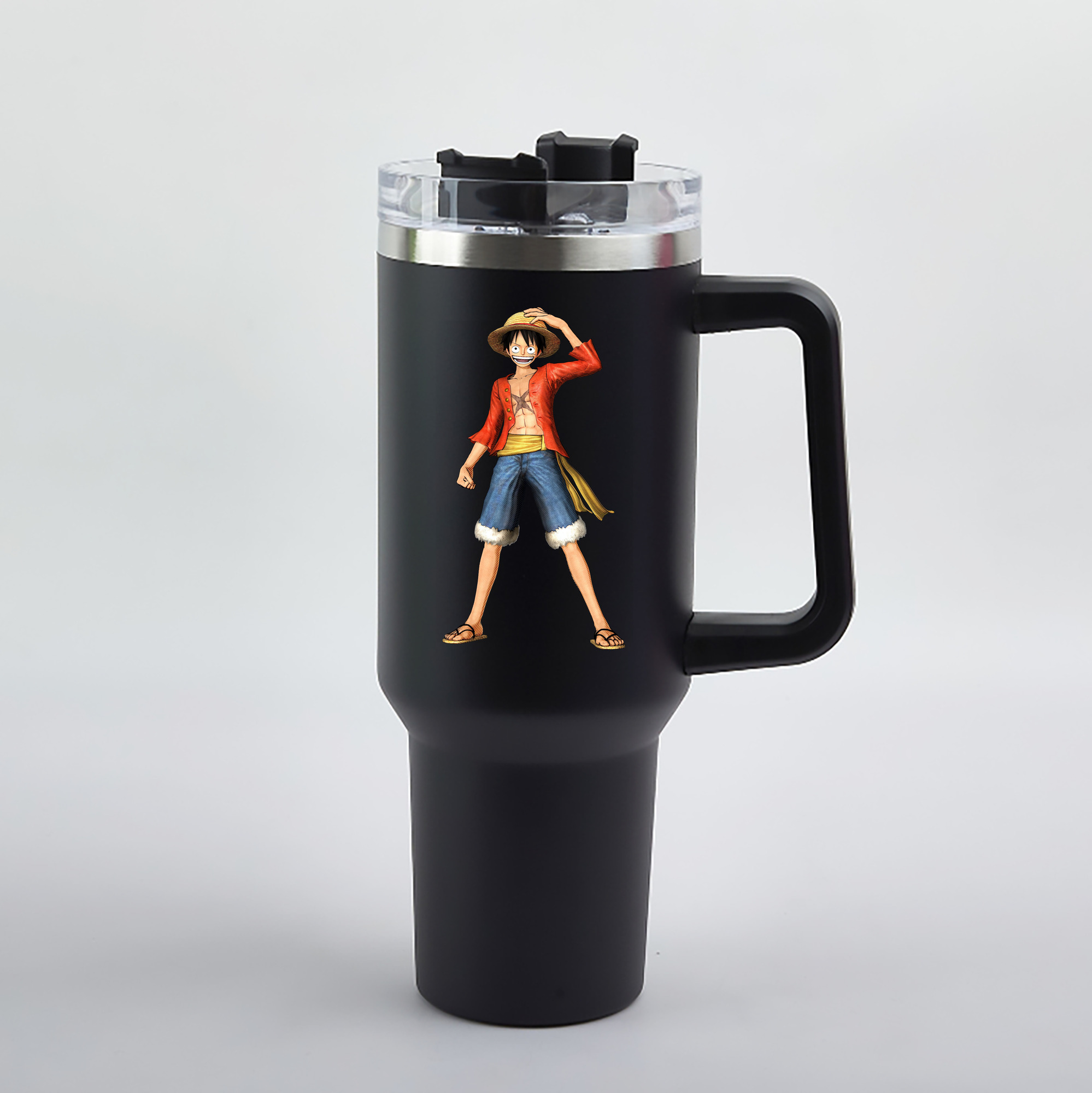ワンピース モンキー・D・ルフィ ONE PIECE Monkey D. Luffy 1200mL車用タンブラー（カラープリント）