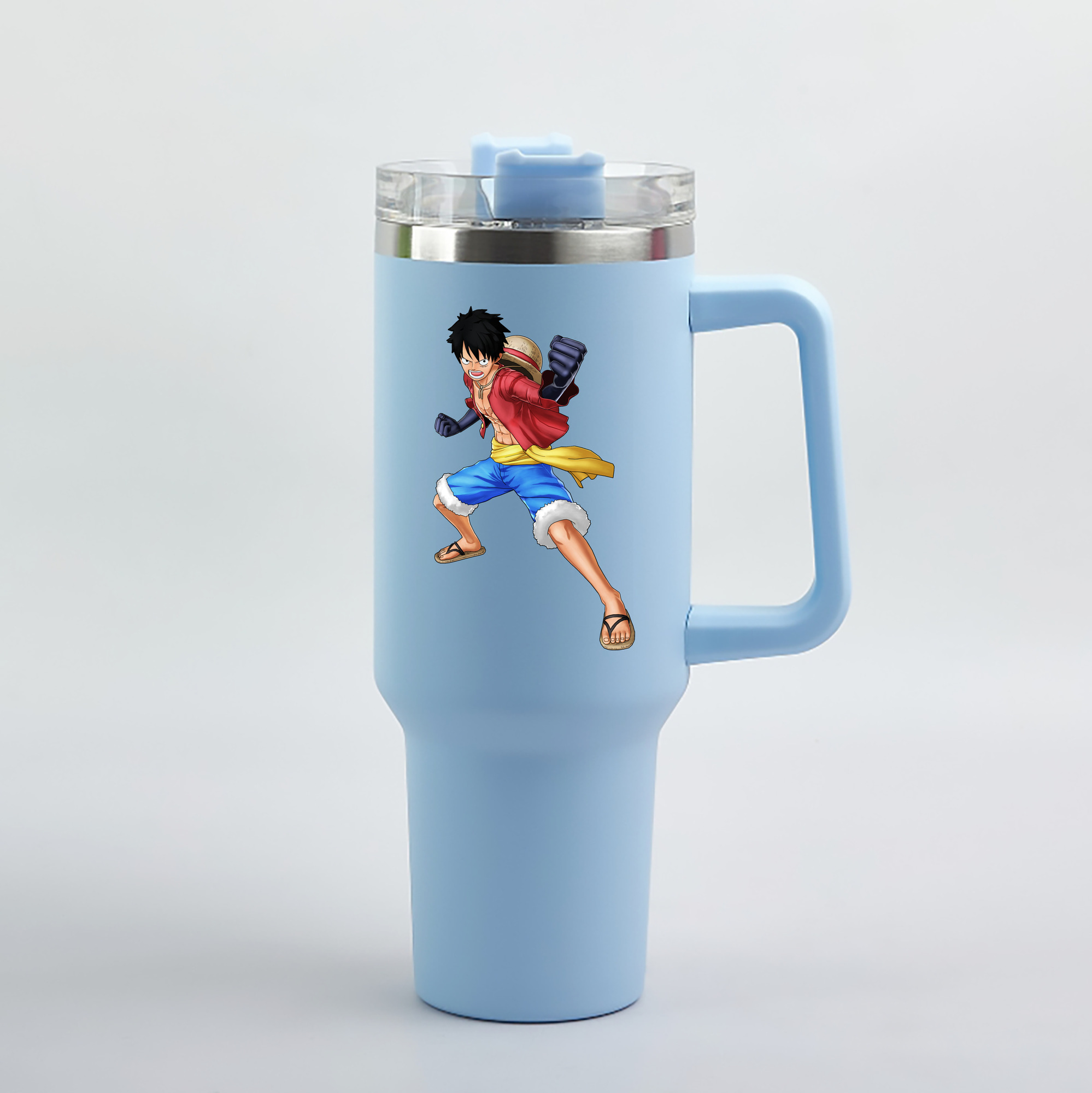 ワンピース モンキー・D・ルフィ ONE PIECE Monkey D. Luffy 1200mL車用タンブラー（カラープリント）