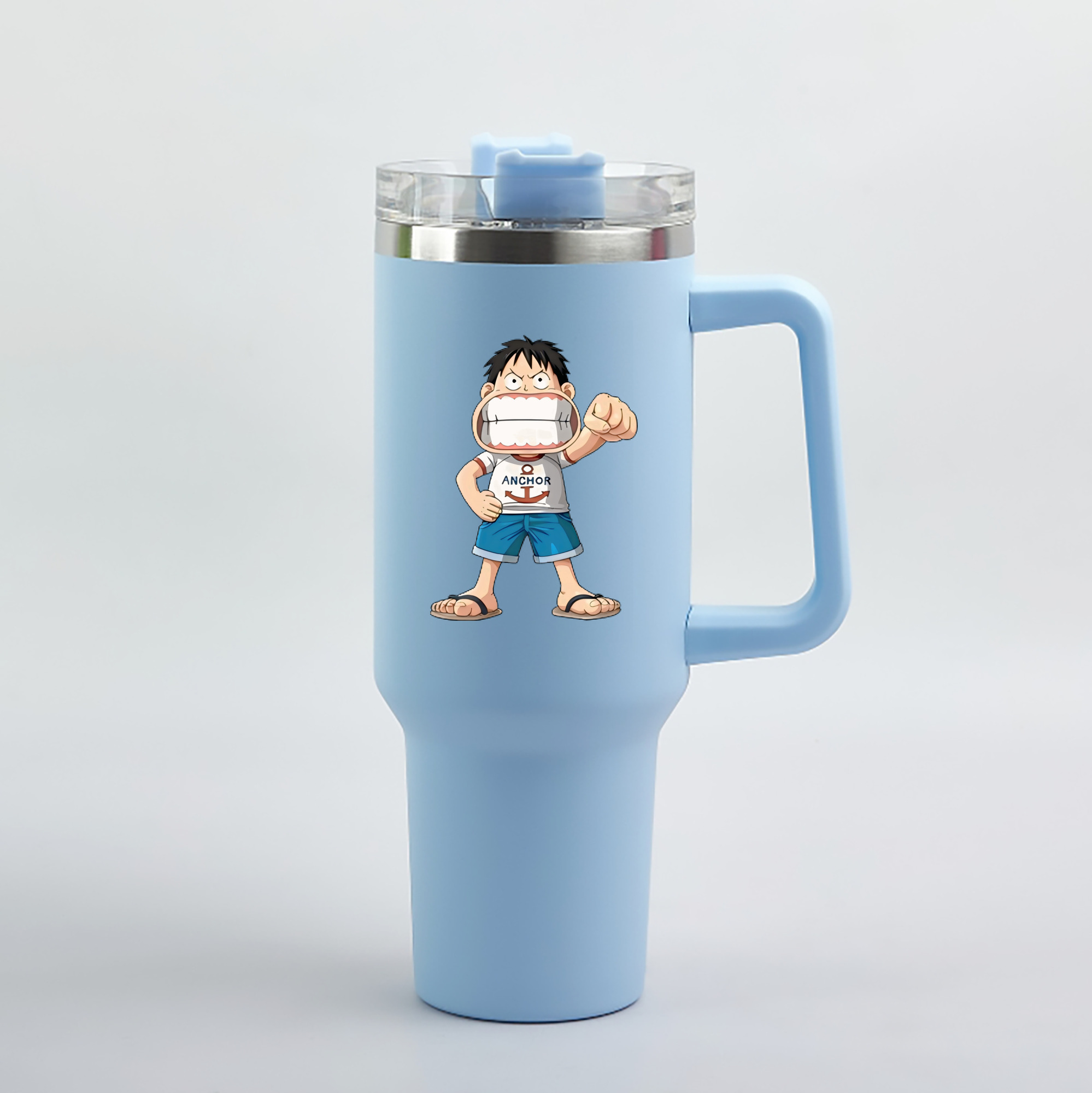 ワンピース モンキー・D・ルフィ ONE PIECE Monkey D. Luffy 1200mL車用タンブラー（カラープリント）