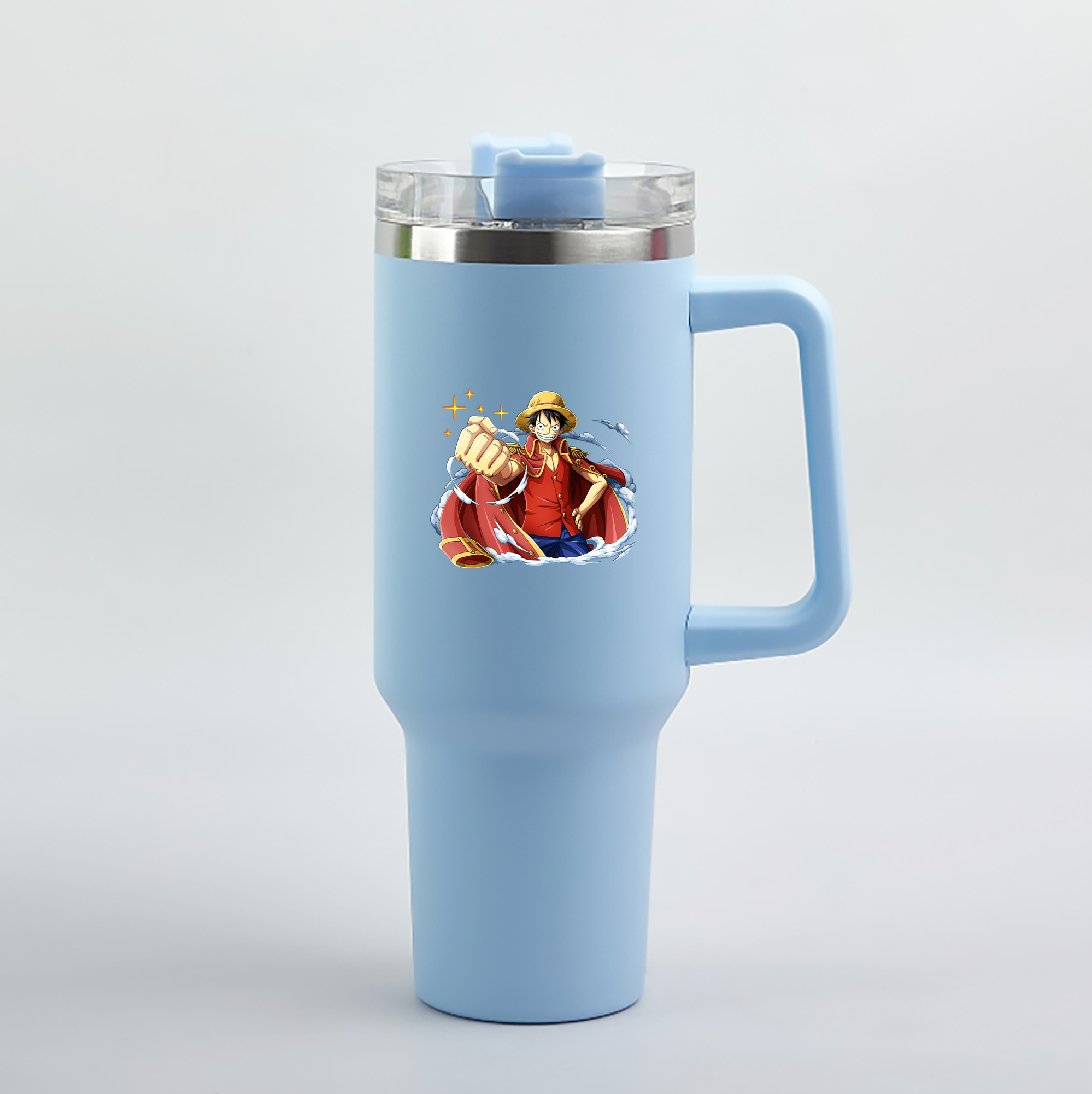 ワンピース モンキー・D・ルフィ ONE PIECE Monkey D. Luffy 1200mL車用タンブラー（カラープリント）