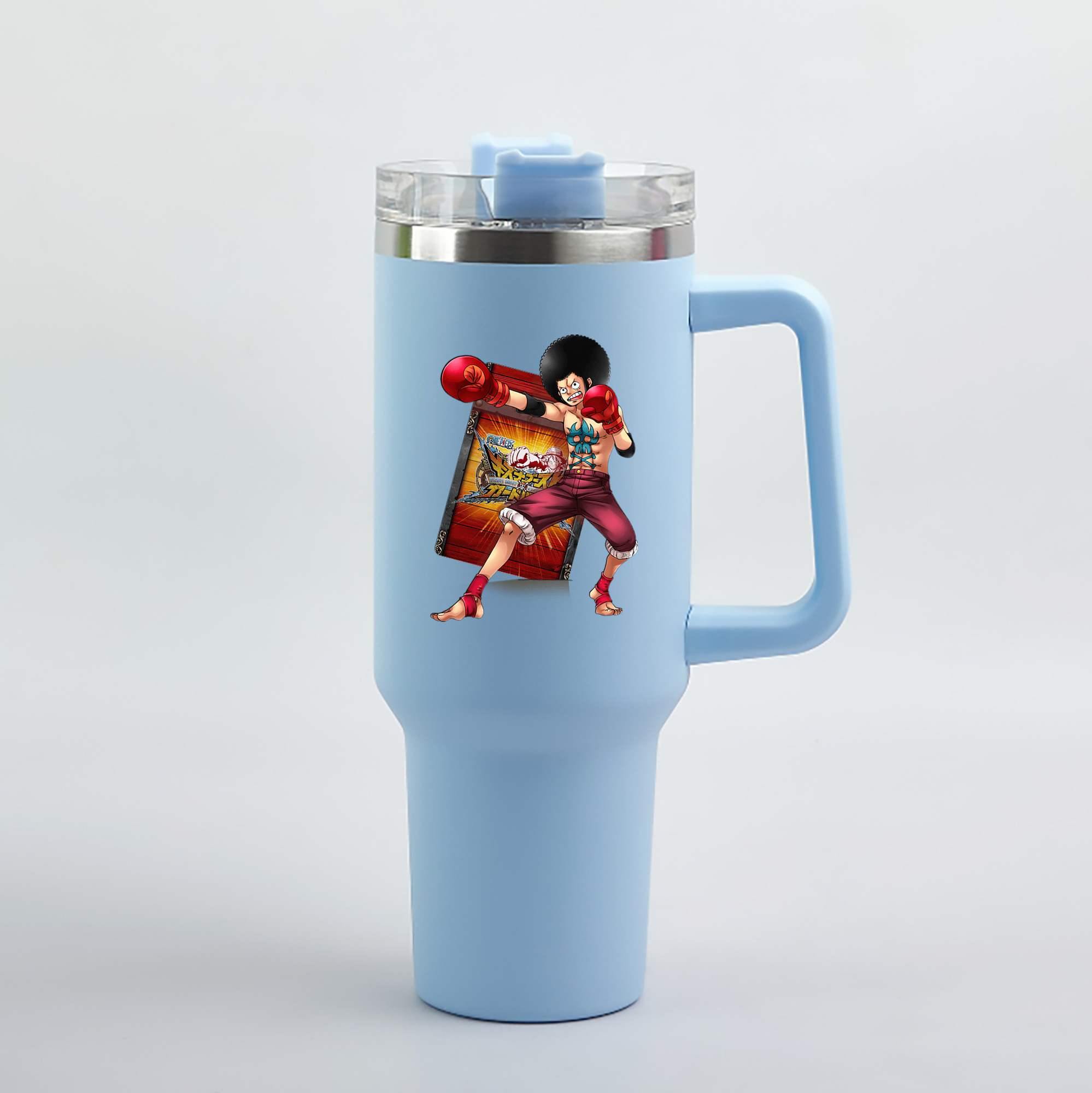 ワンピース モンキー・D・ルフィ ONE PIECE Monkey D. Luffy 1200mL車用タンブラー（カラープリント）