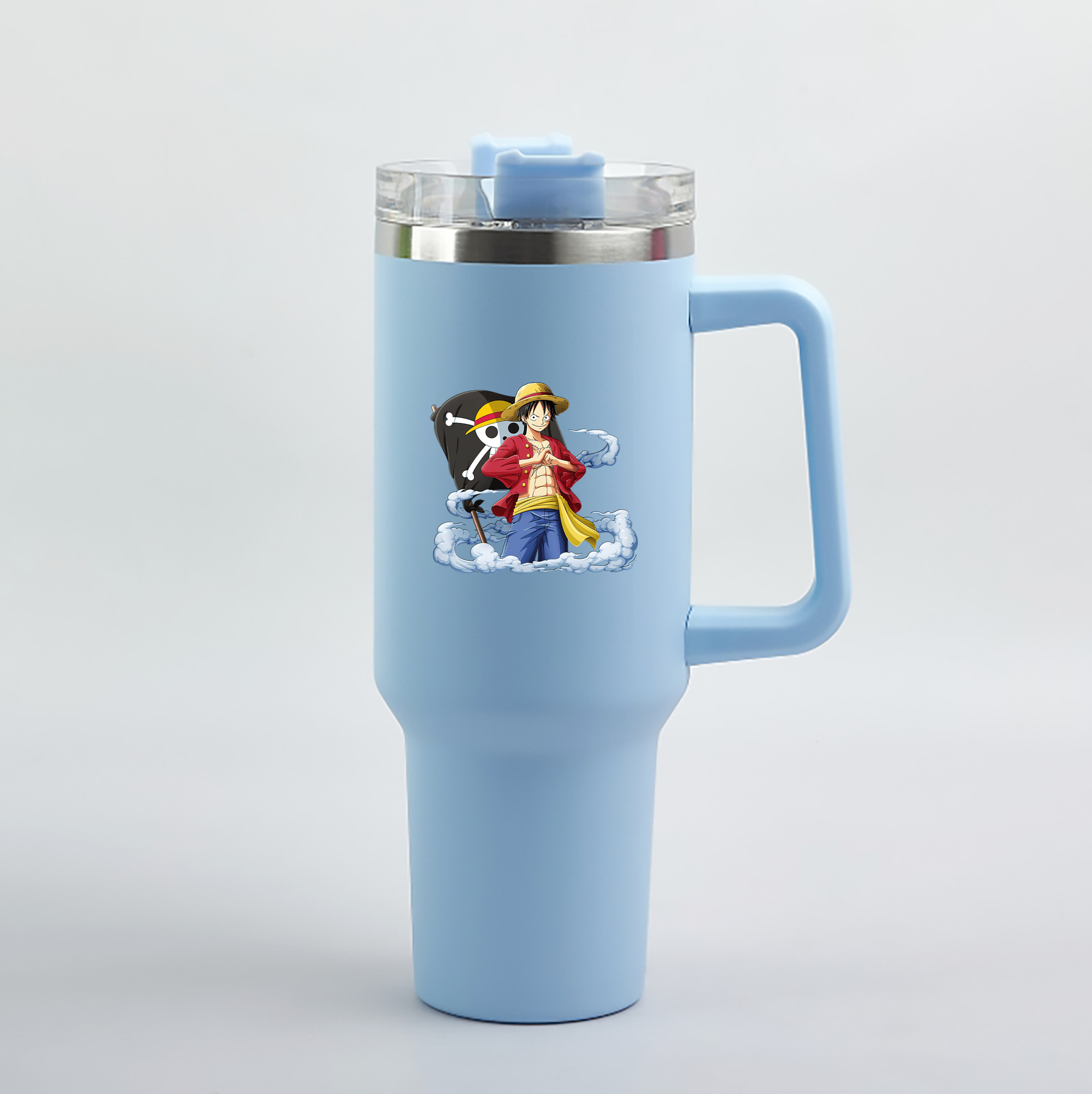 ワンピース モンキー・D・ルフィ ONE PIECE Monkey D. Luffy 1200mL車用タンブラー（カラープリント）