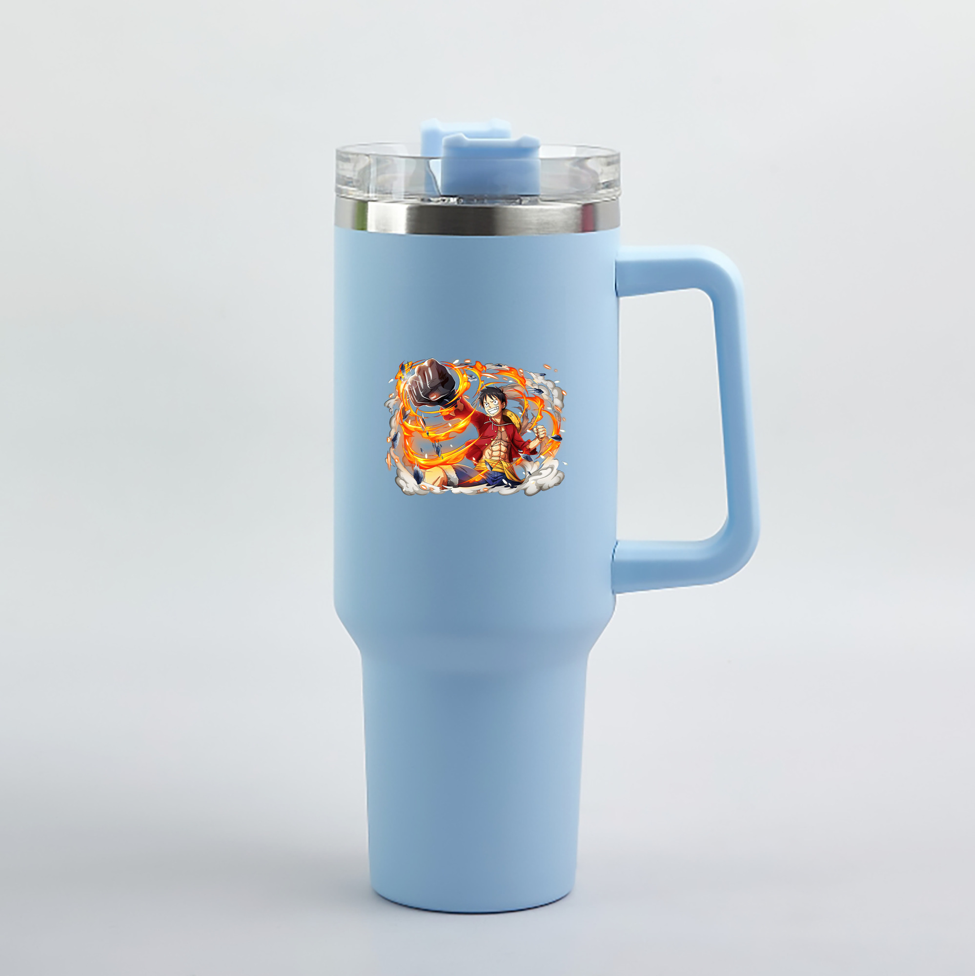 ワンピース モンキー・D・ルフィ ONE PIECE Monkey D. Luffy 1200mL車用タンブラー（カラープリント）