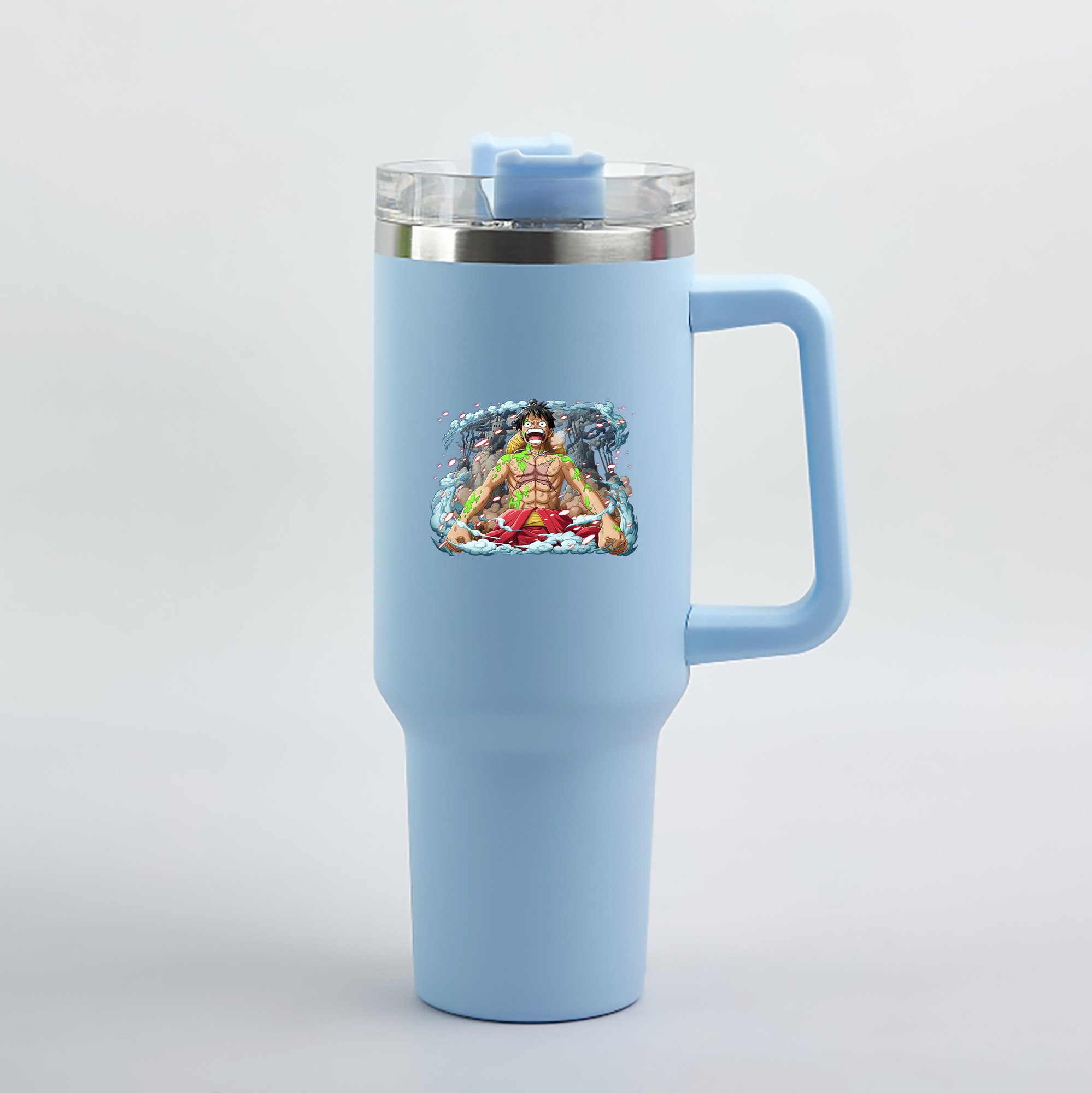 ワンピース モンキー・D・ルフィ ONE PIECE Monkey D. Luffy 1200mL車用タンブラー（カラープリント）