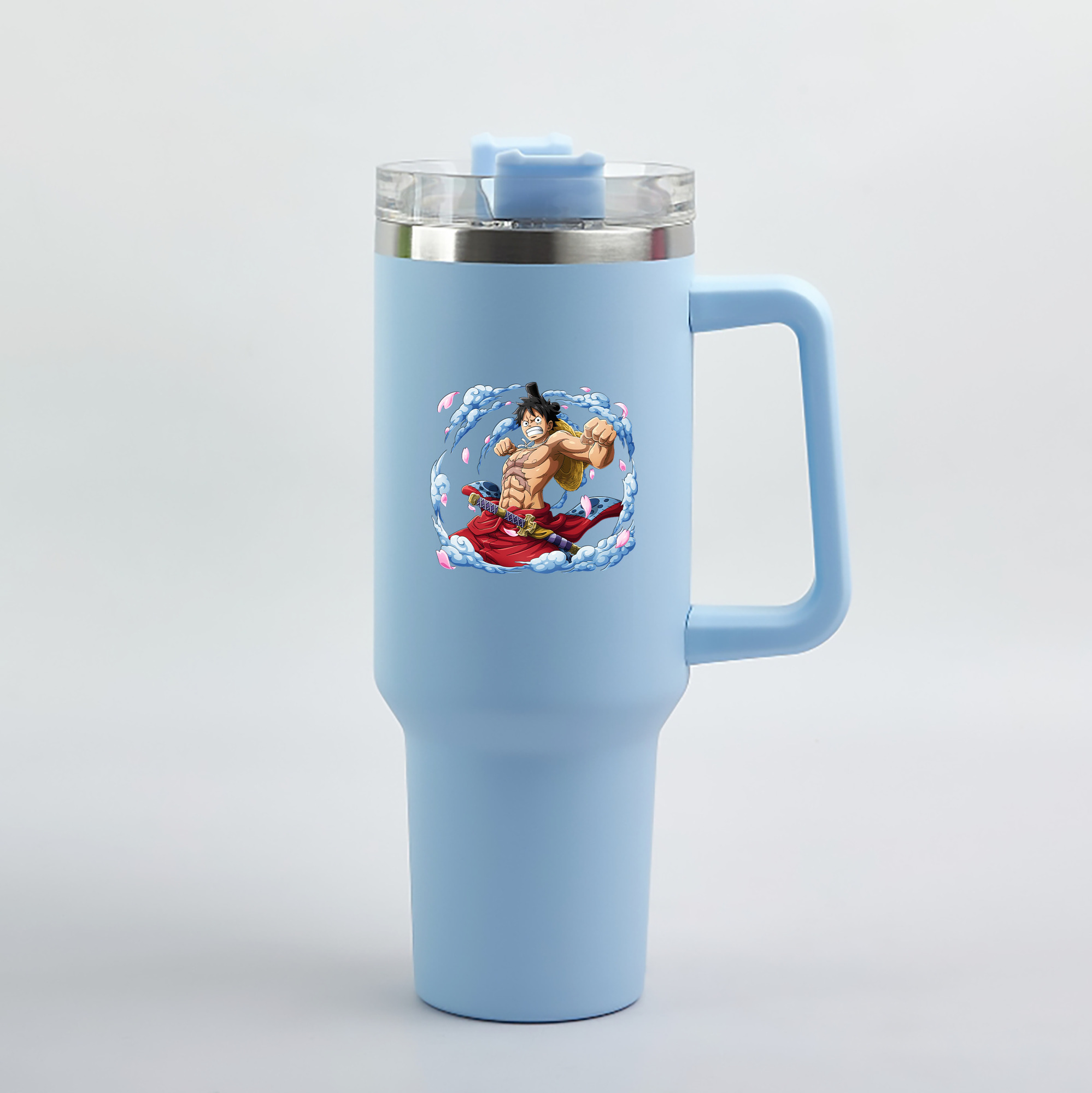ワンピース モンキー・D・ルフィ ONE PIECE Monkey D. Luffy 1200mL車用タンブラー（カラープリント）