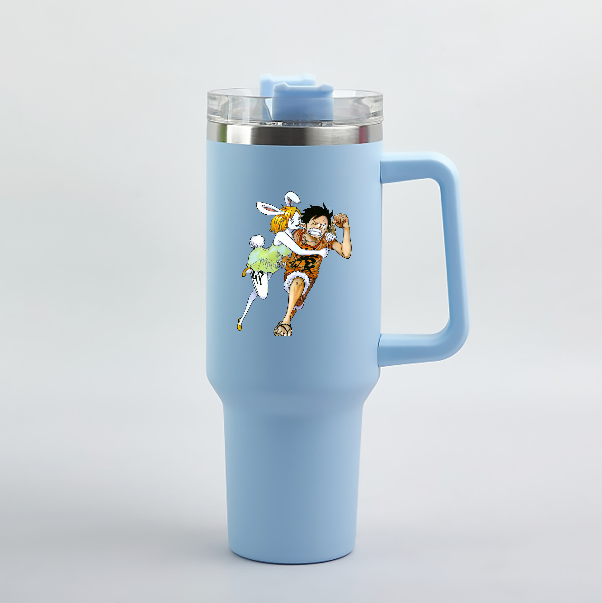 ワンピース モンキー・D・ルフィ ONE PIECE Monkey D. Luffy 1200mL車用タンブラー（カラープリント）