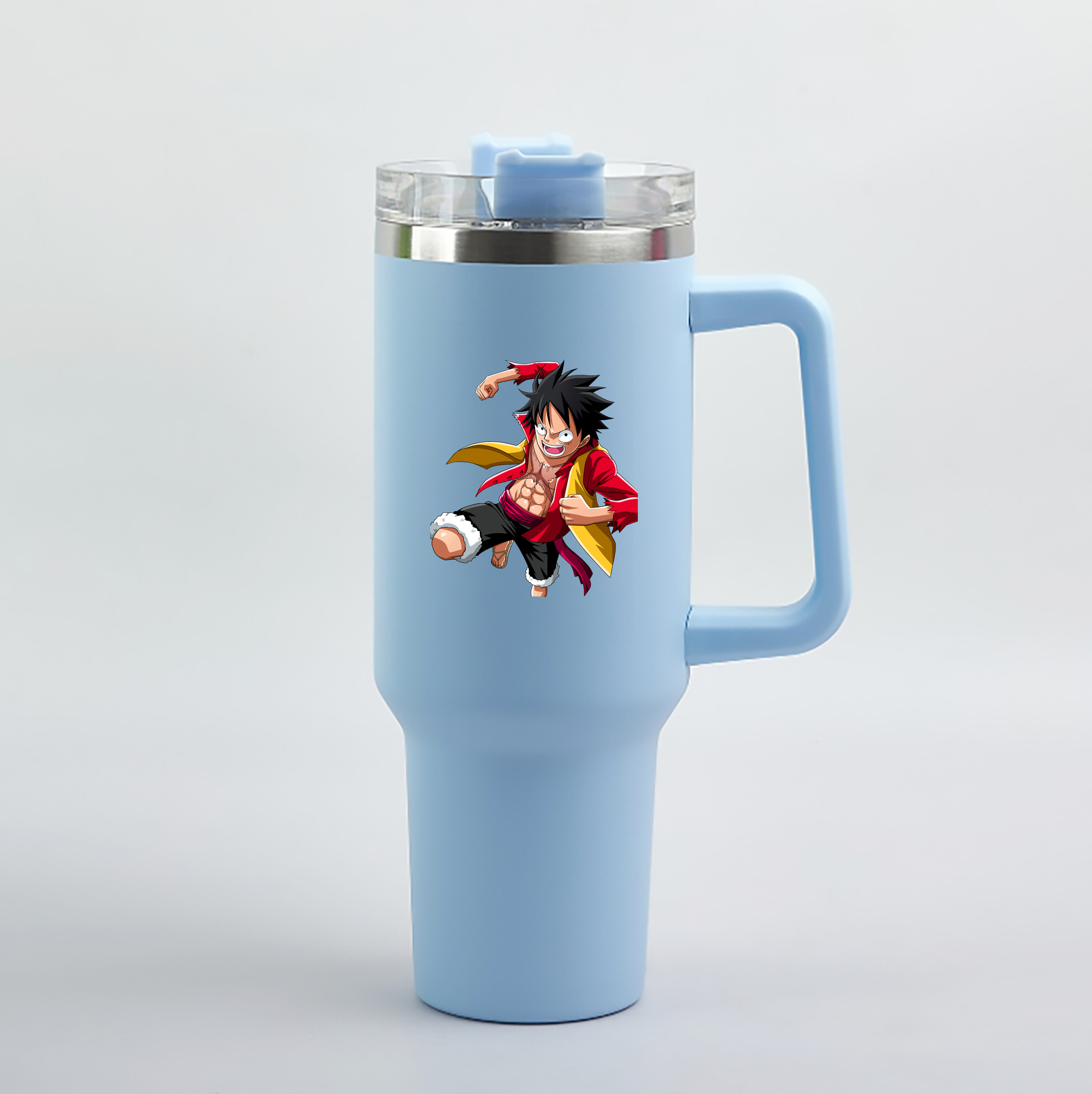 ワンピース モンキー・D・ルフィ ONE PIECE Monkey D. Luffy 1200mL車用タンブラー（カラープリント）