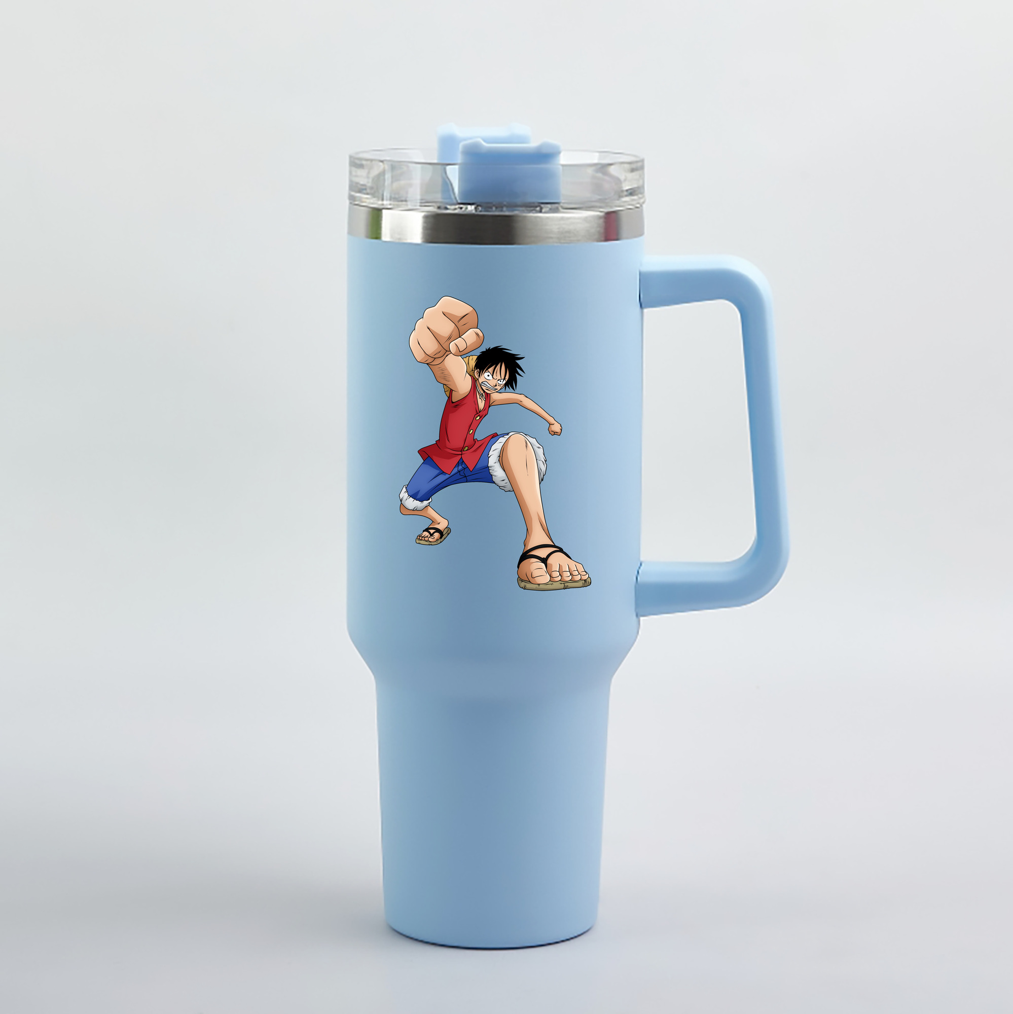 ワンピース モンキー・D・ルフィ ONE PIECE Monkey D. Luffy 1200mL車用タンブラー（カラープリント）