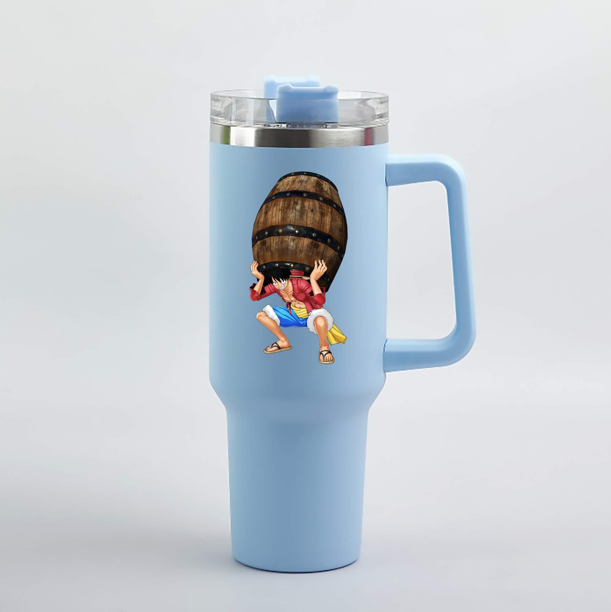 ワンピース モンキー・D・ルフィ ONE PIECE Monkey D. Luffy 1200mL車用タンブラー（カラープリント）