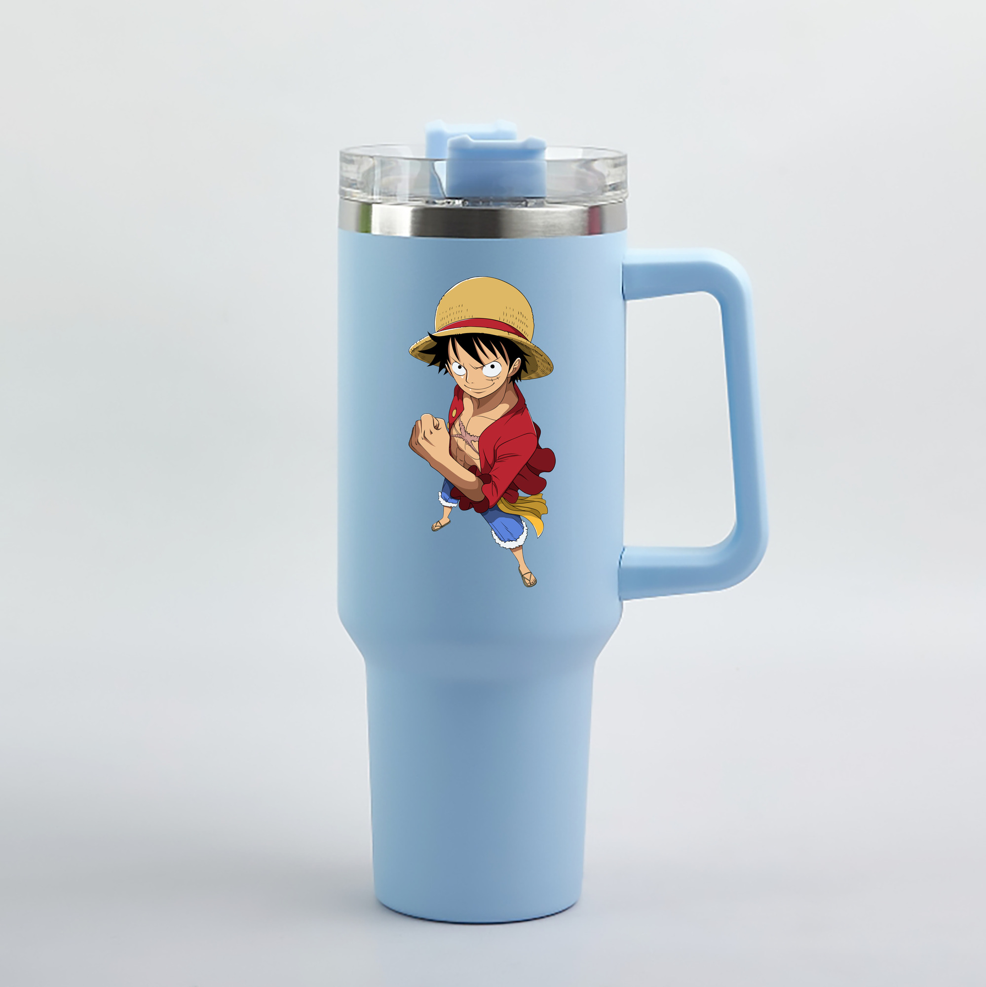 ワンピース モンキー・D・ルフィ ONE PIECE Monkey D. Luffy 1200mL車用タンブラー（カラープリント）