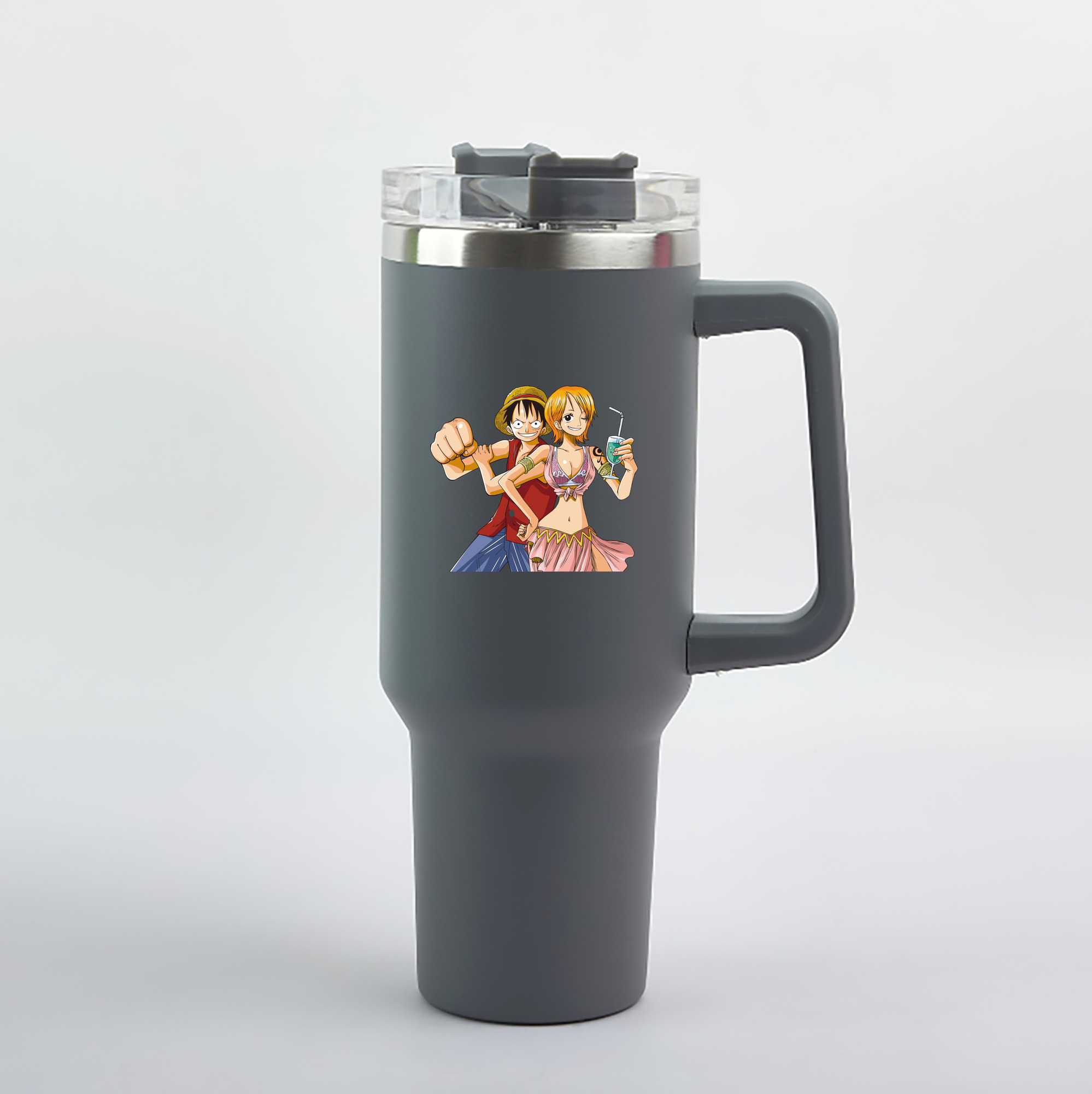 ワンピース モンキー・D・ルフィ ONE PIECE Monkey D. Luffy 1200mL車用タンブラー（カラープリント）