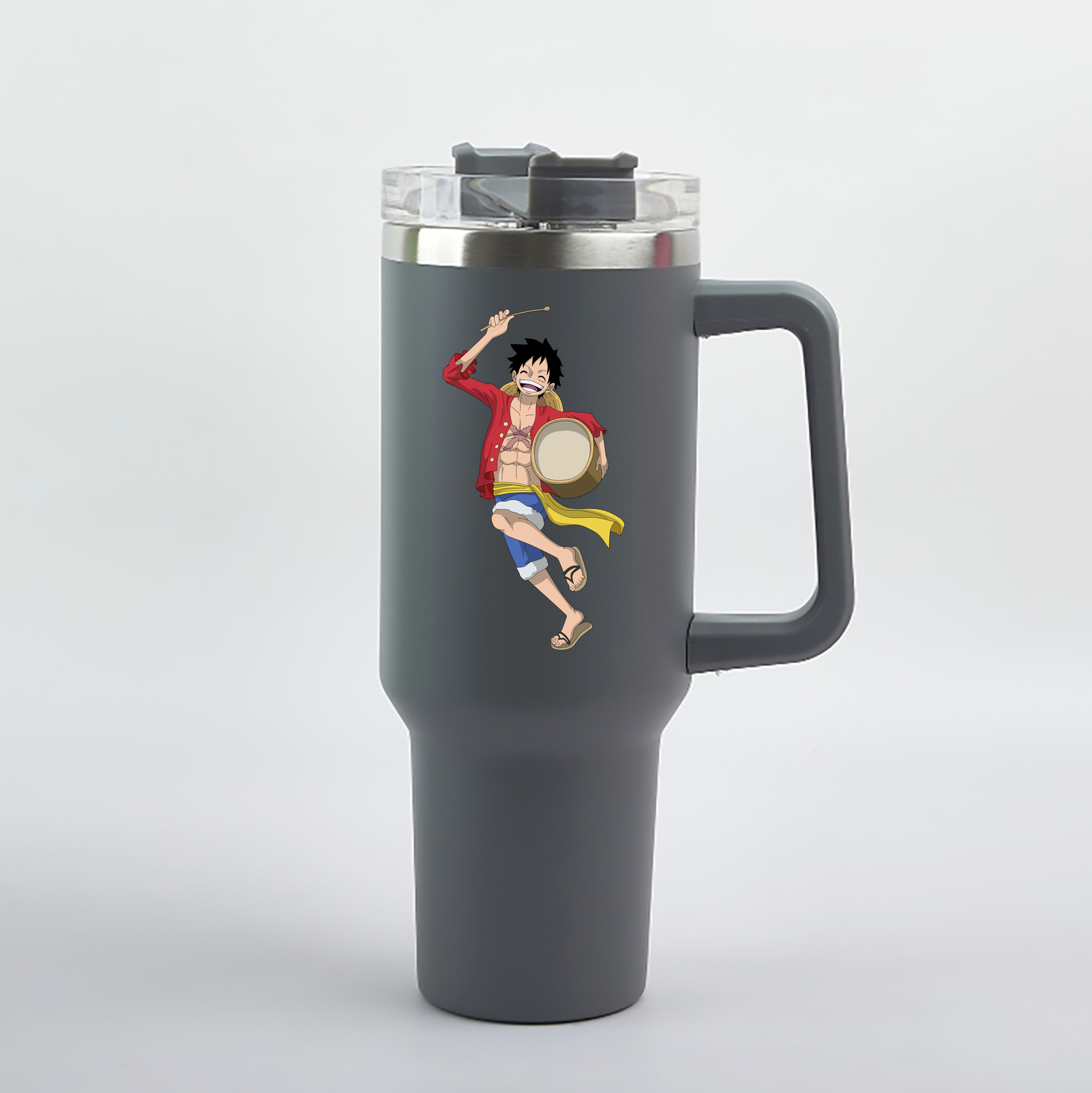 ワンピース モンキー・D・ルフィ ONE PIECE Monkey D. Luffy 1200mL車用タンブラー（カラープリント）