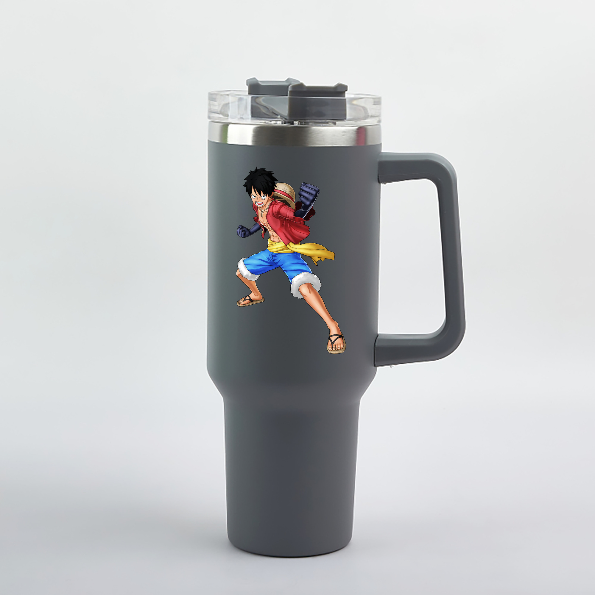 ワンピース モンキー・D・ルフィ ONE PIECE Monkey D. Luffy 1200mL車用タンブラー（カラープリント）
