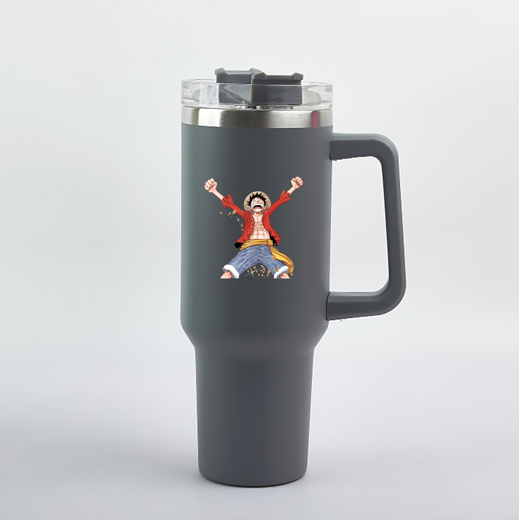 ワンピース モンキー・D・ルフィ ONE PIECE Monkey D. Luffy 1200mL車用タンブラー（カラープリント）