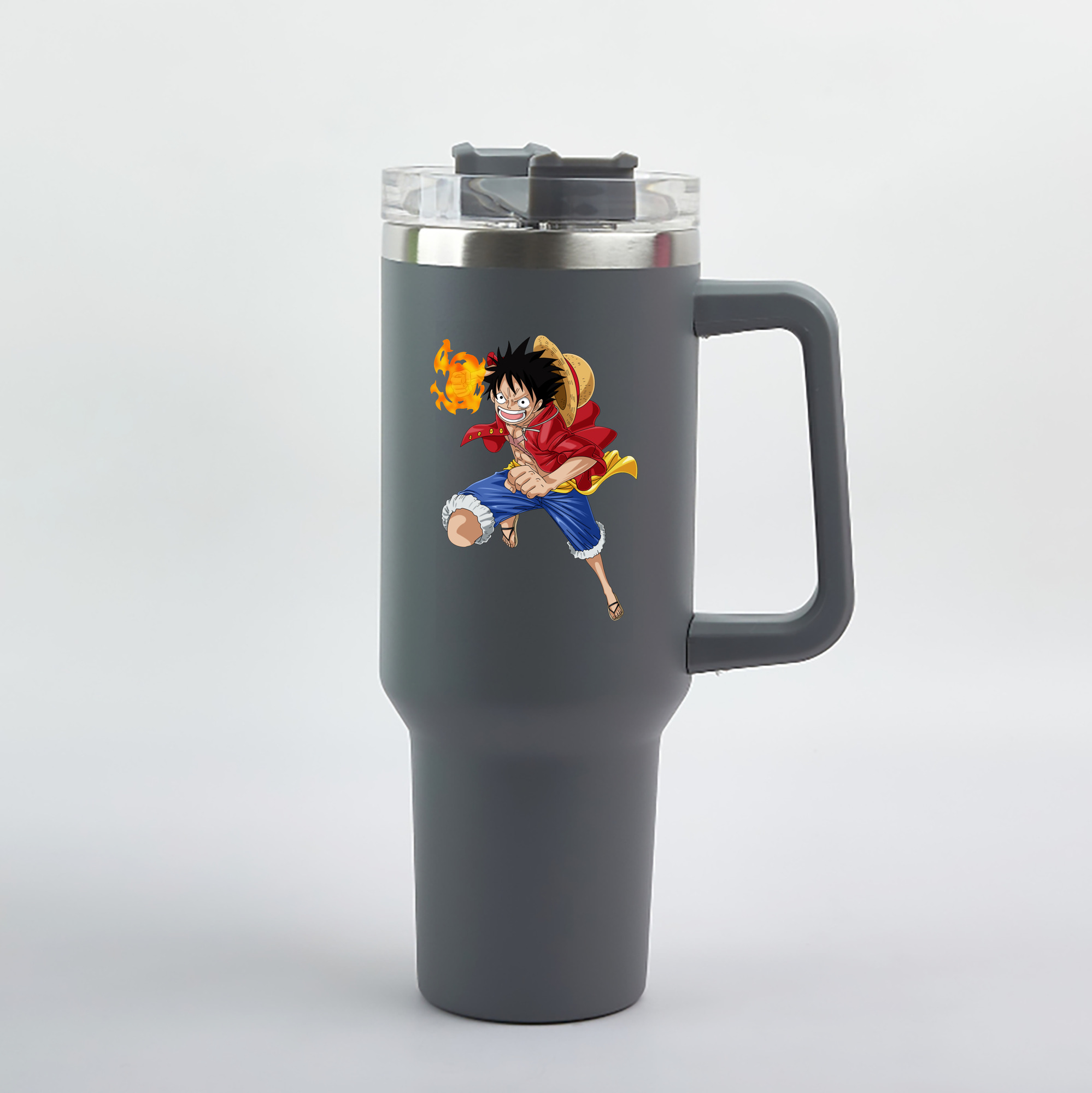 ワンピース モンキー・D・ルフィ ONE PIECE Monkey D. Luffy 1200mL車用タンブラー（カラープリント）